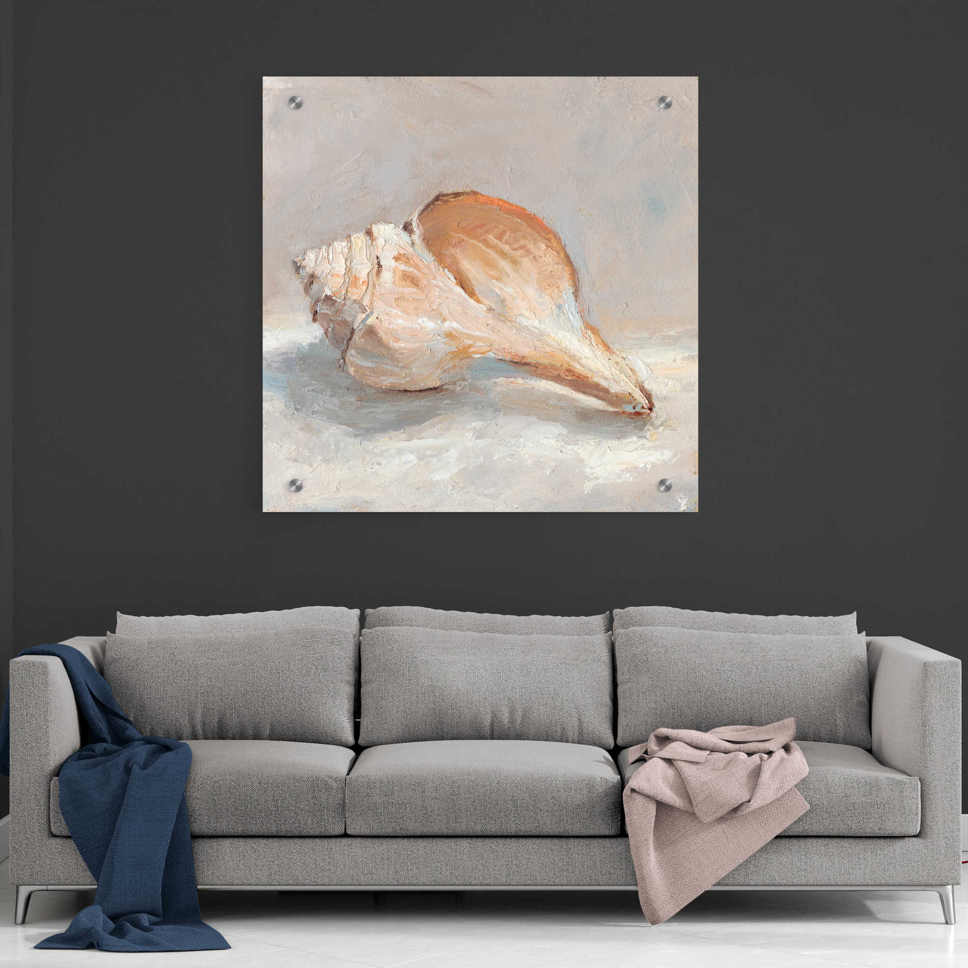 Epic Art "Impressionist Shell Study III" by Ethan Harper, Acrylic Glass Wall Art,36x36