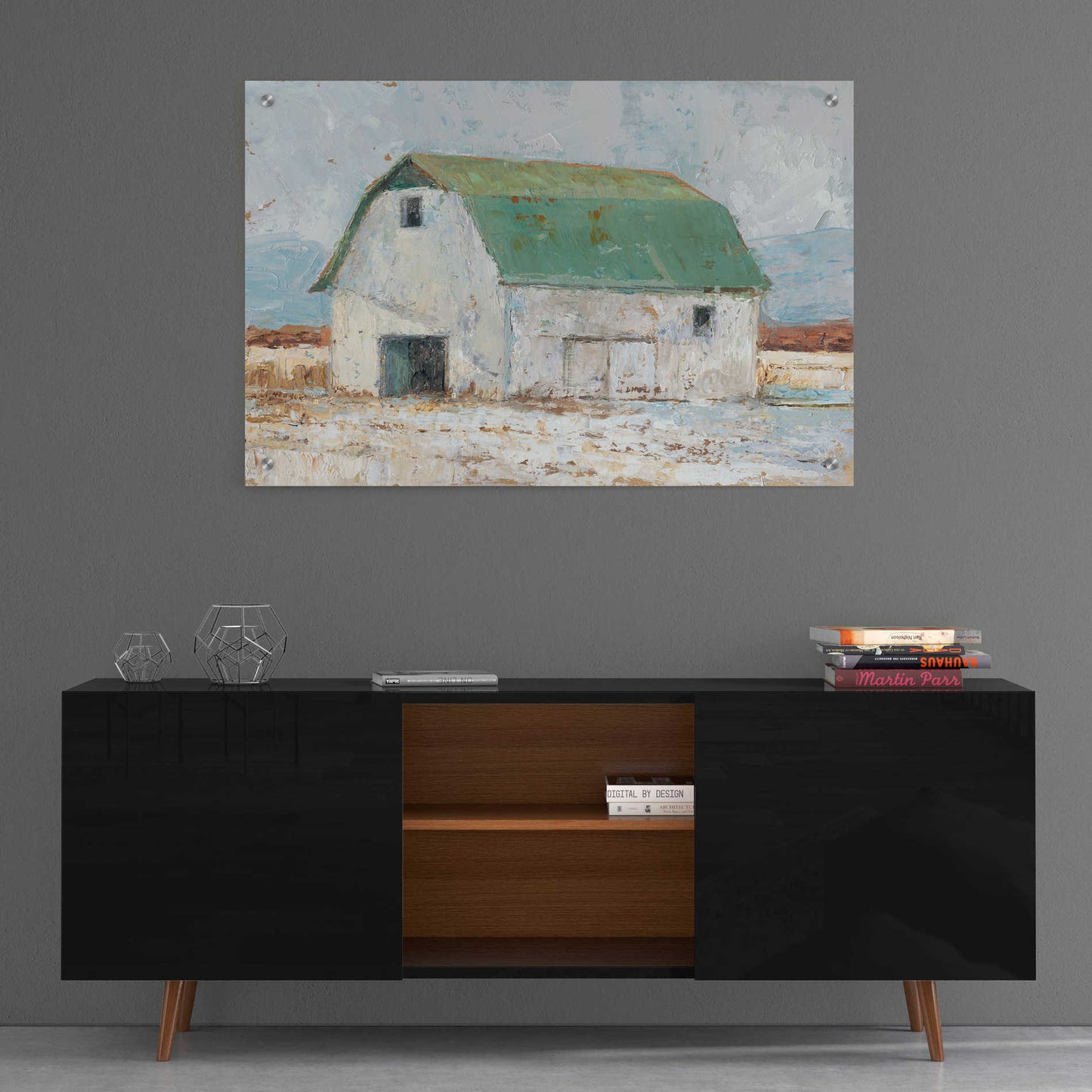 Epic Art "Whitewashed Barn II" by Ethan Harper, Acrylic Glass Wall Art,36x24