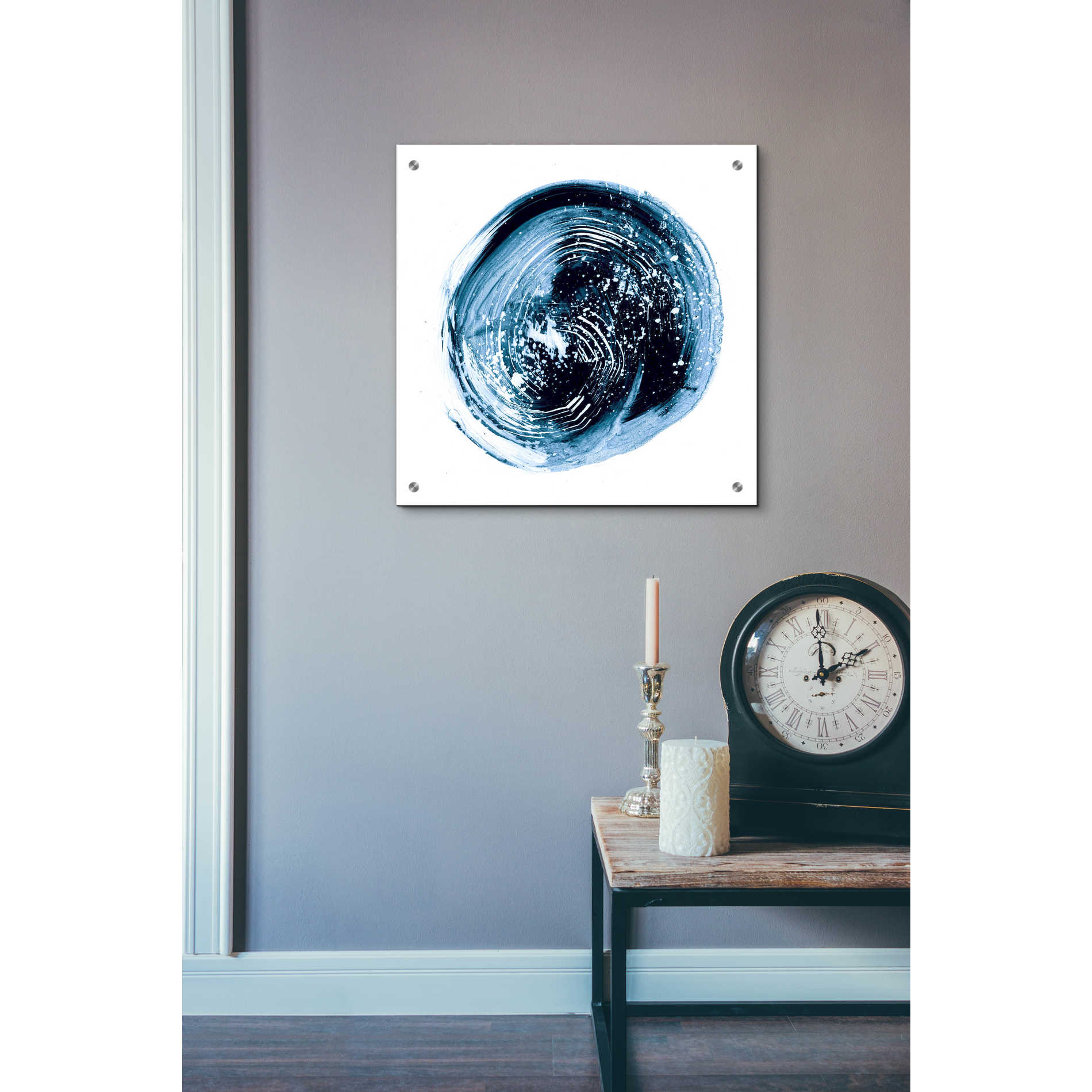 Epic Art "Indigo Nebula III" by Ethan Harper, Acrylic Glass Wall Art,24x24