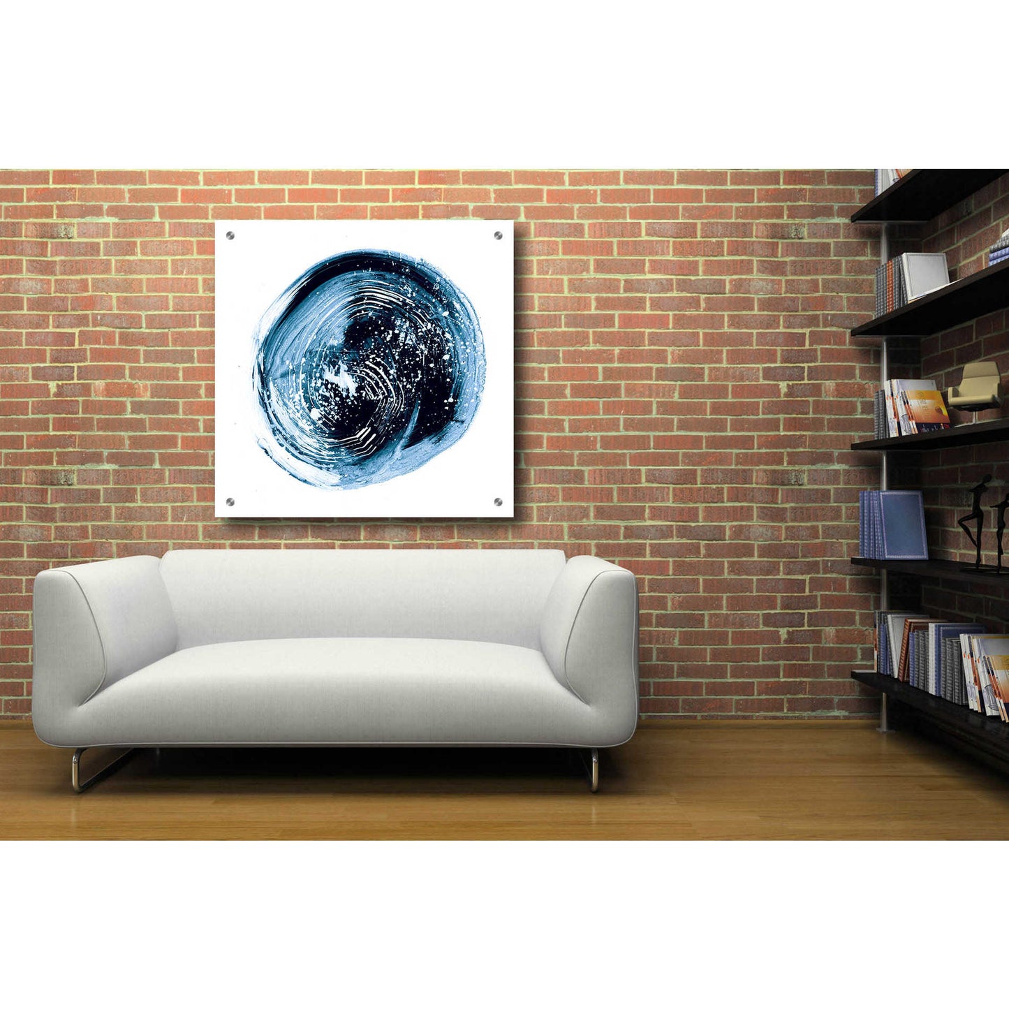 Epic Art "Indigo Nebula III" by Ethan Harper, Acrylic Glass Wall Art,36x36