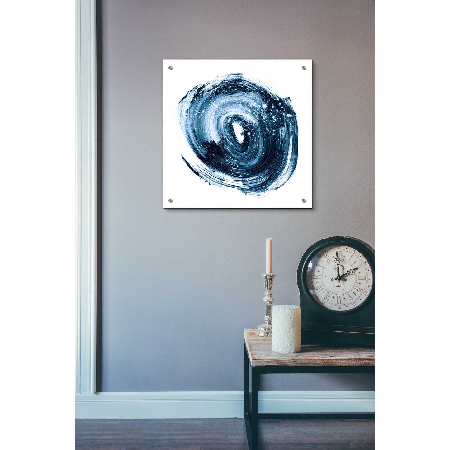 Epic Art "Indigo Nebula II" by Ethan Harper, Acrylic Glass Wall Art,24x24