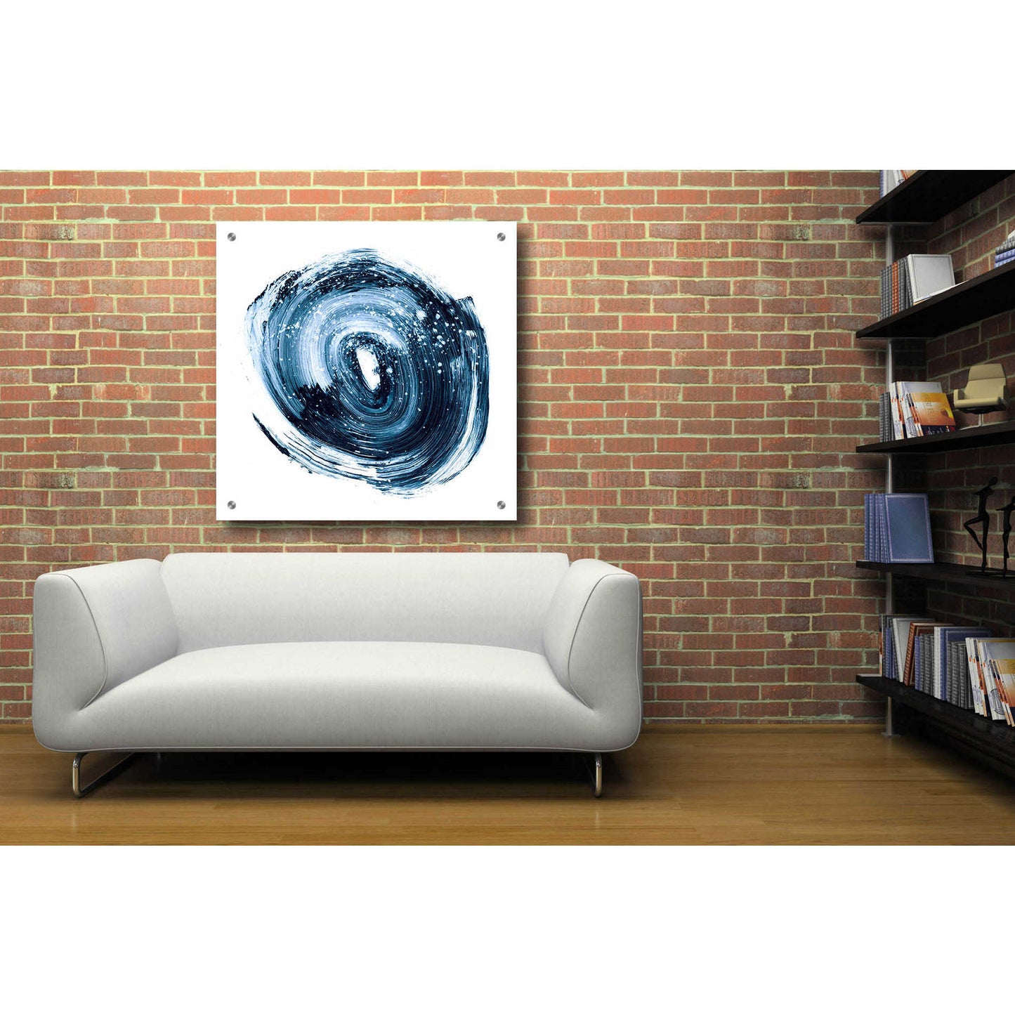 Epic Art "Indigo Nebula II" by Ethan Harper, Acrylic Glass Wall Art,36x36