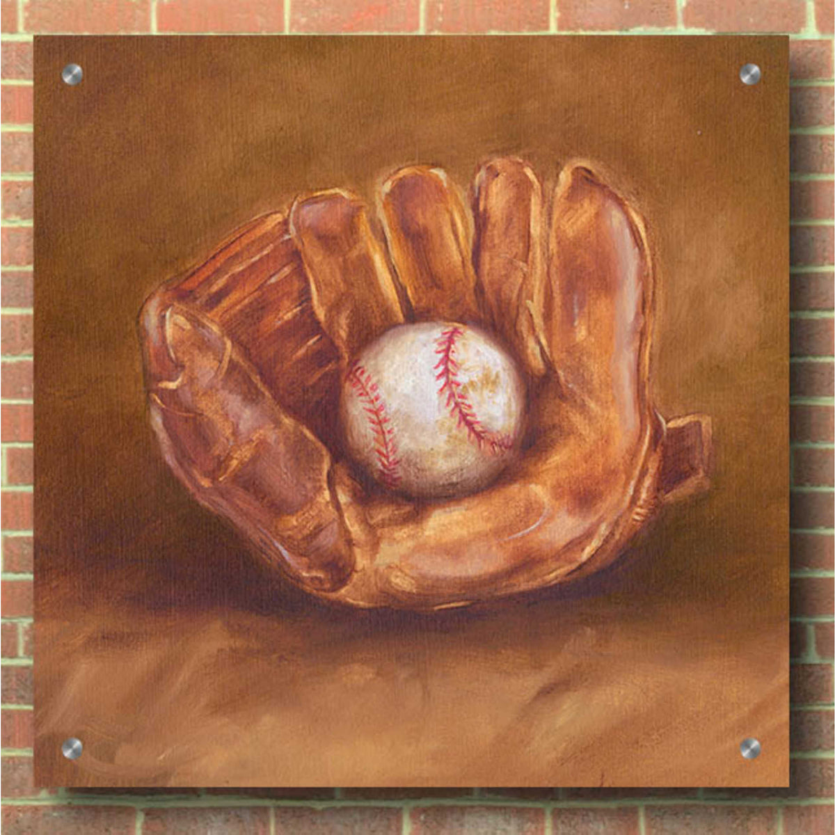 Epic Art "Rustic Sports III" by Ethan Harper, Acrylic Glass Wall Art,36x36
