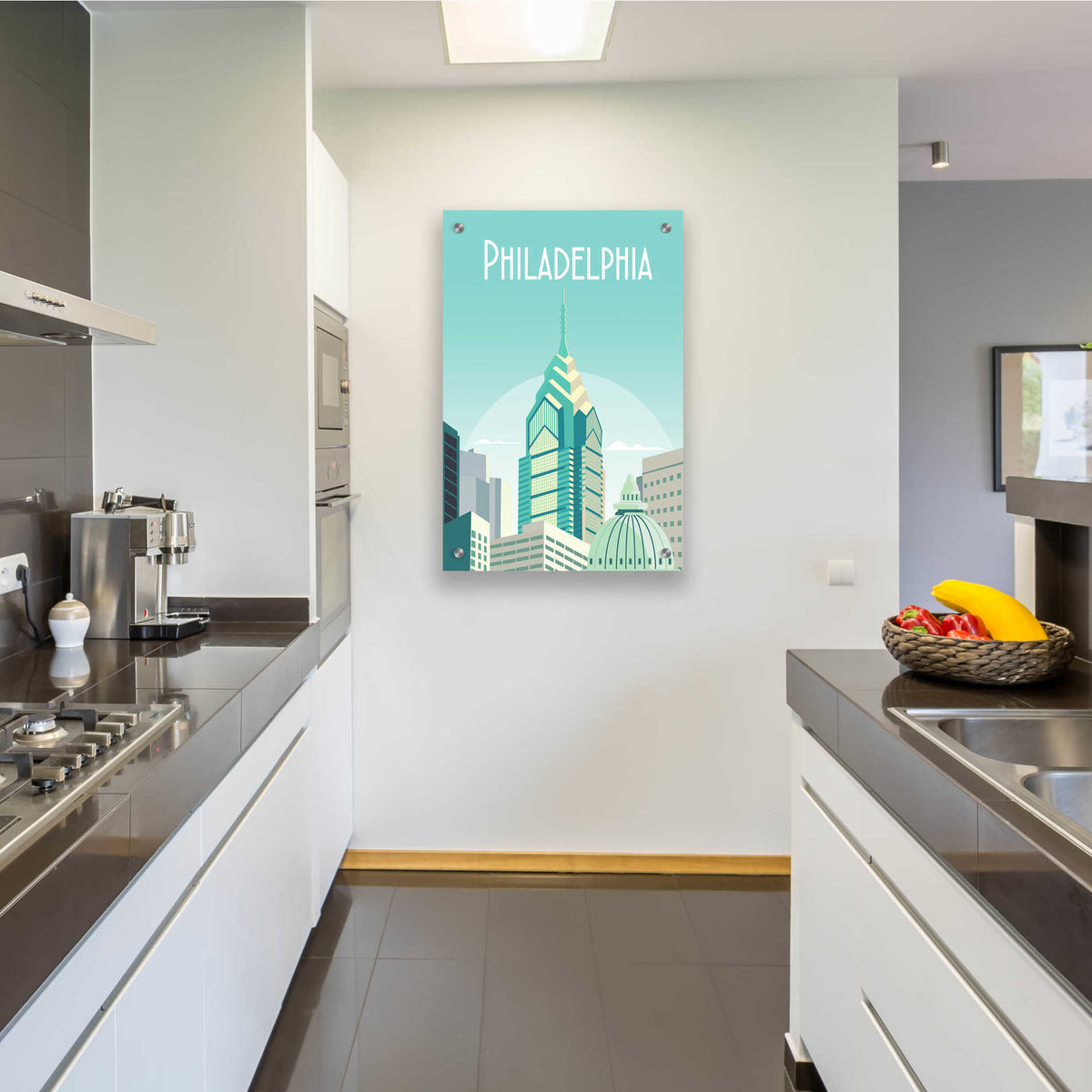 Epic Art 'Philadelphia' by Arctic Frame Studio, Acrylic Glass Wall Art,24x36