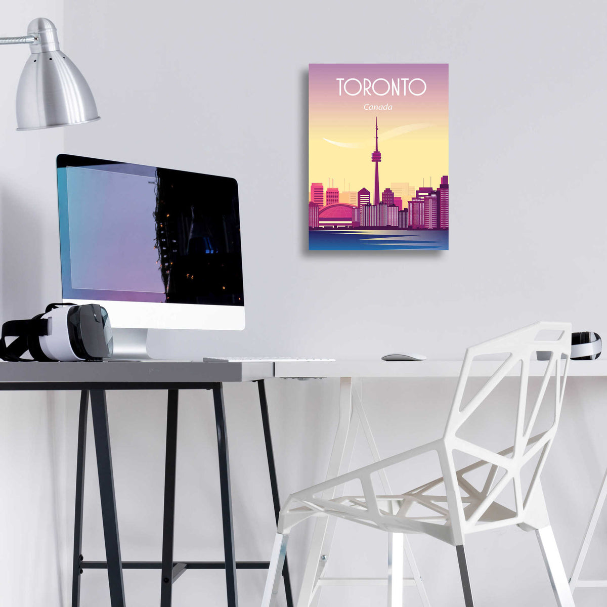 Epic Art 'Toronto Canada' by Arctic Frame Studio, Acrylic Glass Wall Art,12x16