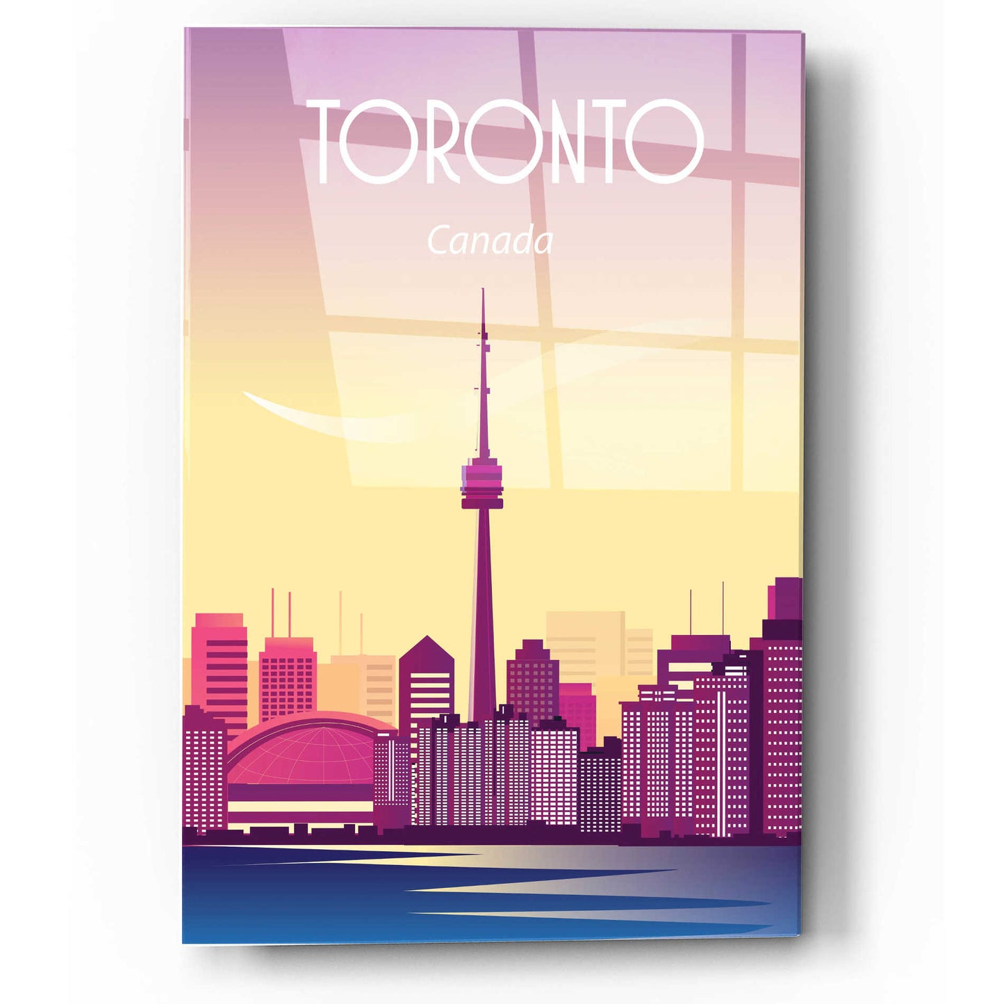 Epic Art 'Toronto Canada' by Arctic Frame Studio, Acrylic Glass Wall Art,12x16