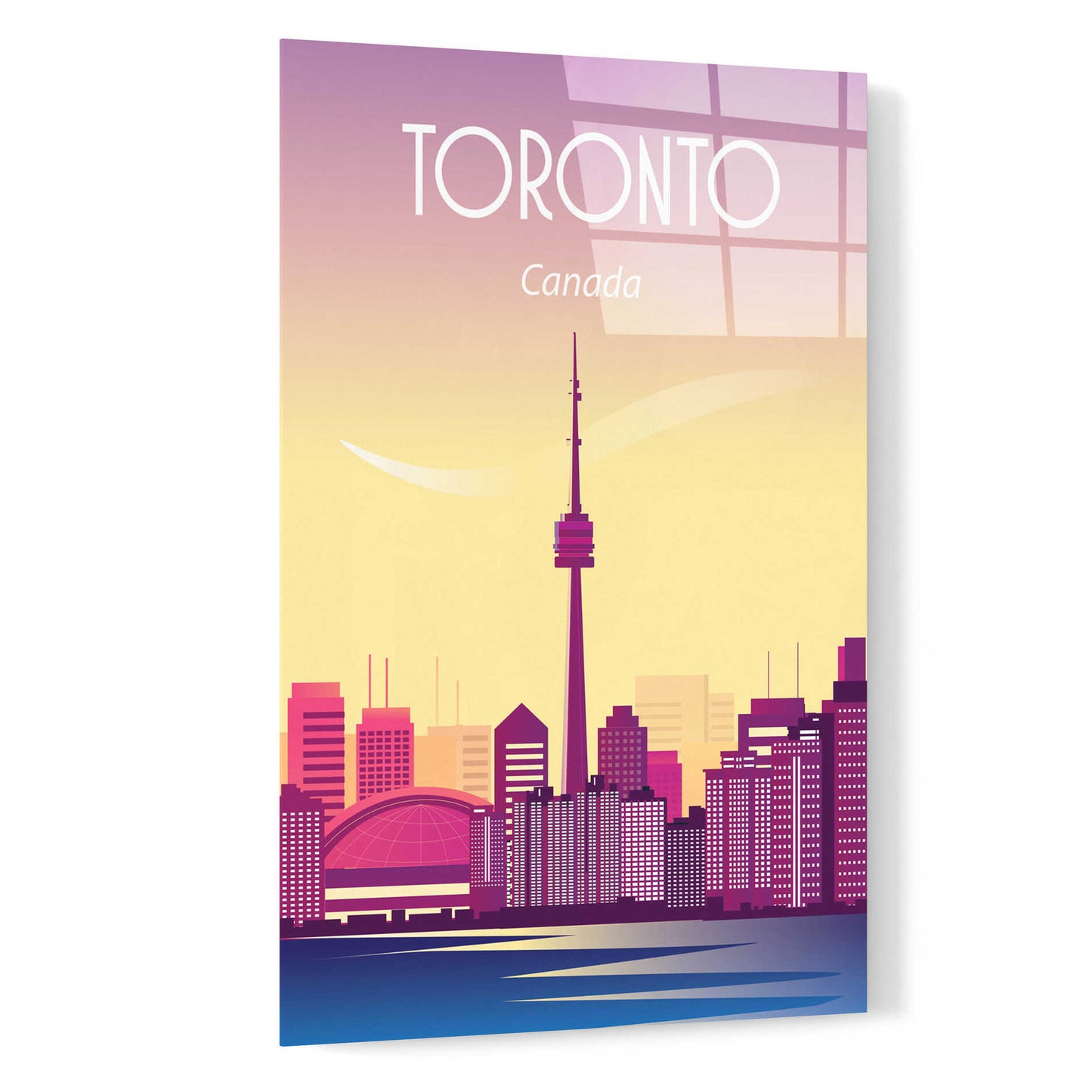 Epic Art 'Toronto Canada' by Arctic Frame Studio, Acrylic Glass Wall Art,16x24