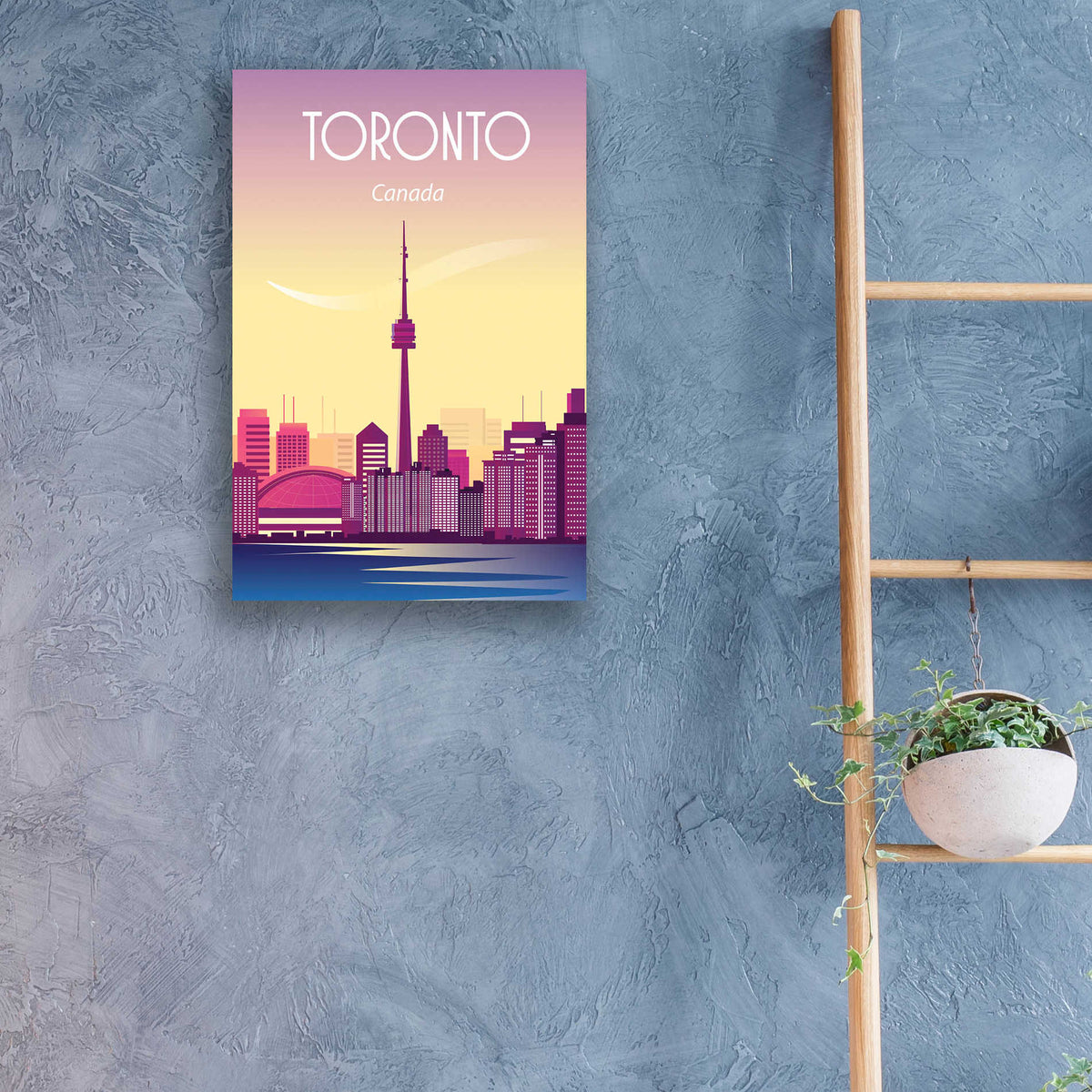 Epic Art 'Toronto Canada' by Arctic Frame Studio, Acrylic Glass Wall Art,16x24