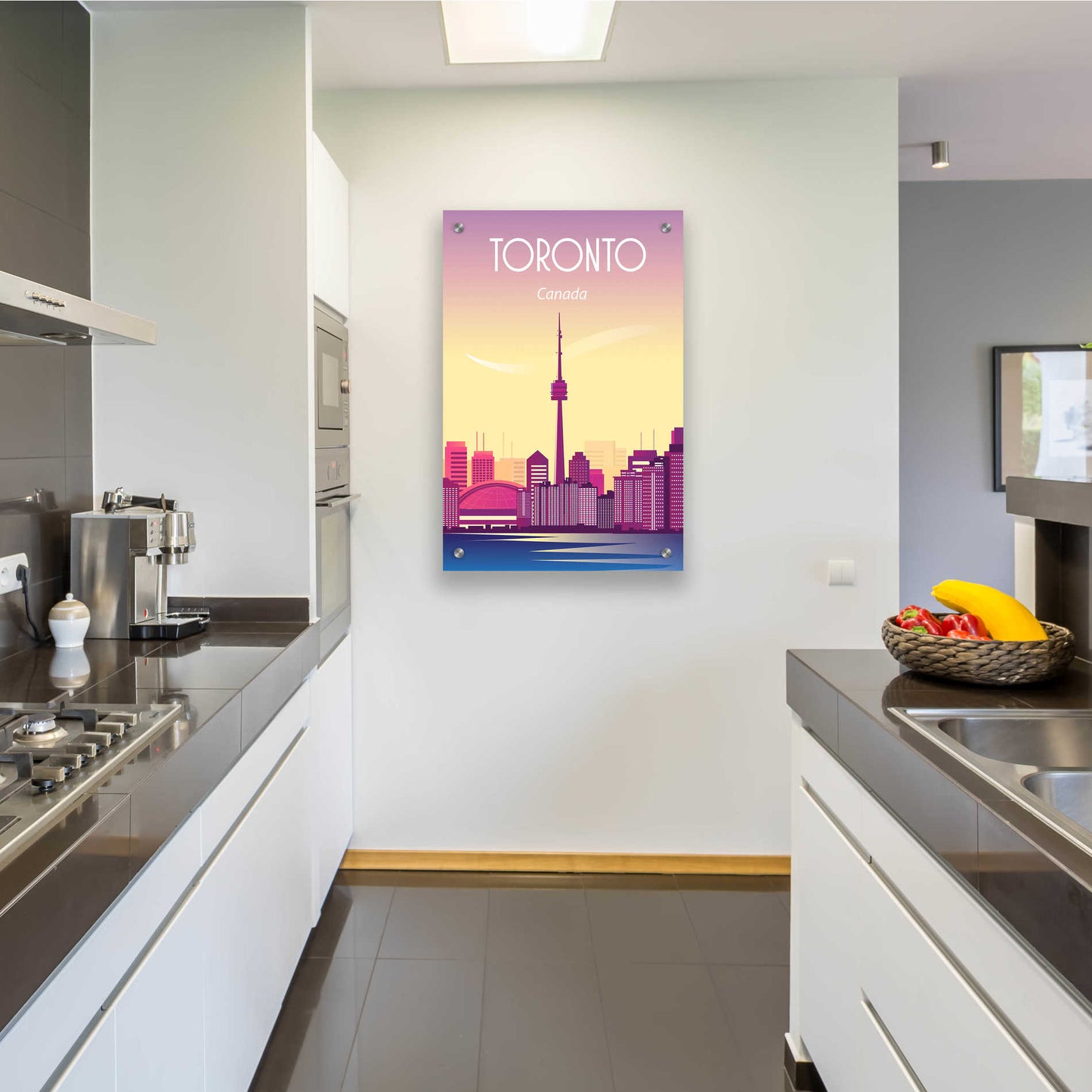 Epic Art 'Toronto Canada' by Arctic Frame Studio, Acrylic Glass Wall Art,24x36