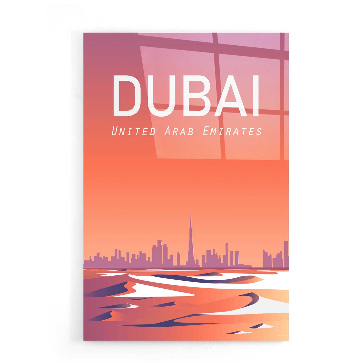 Epic Art 'Dubai' by Arctic Frame Studio, Acrylic Glass Wall Art,16x24