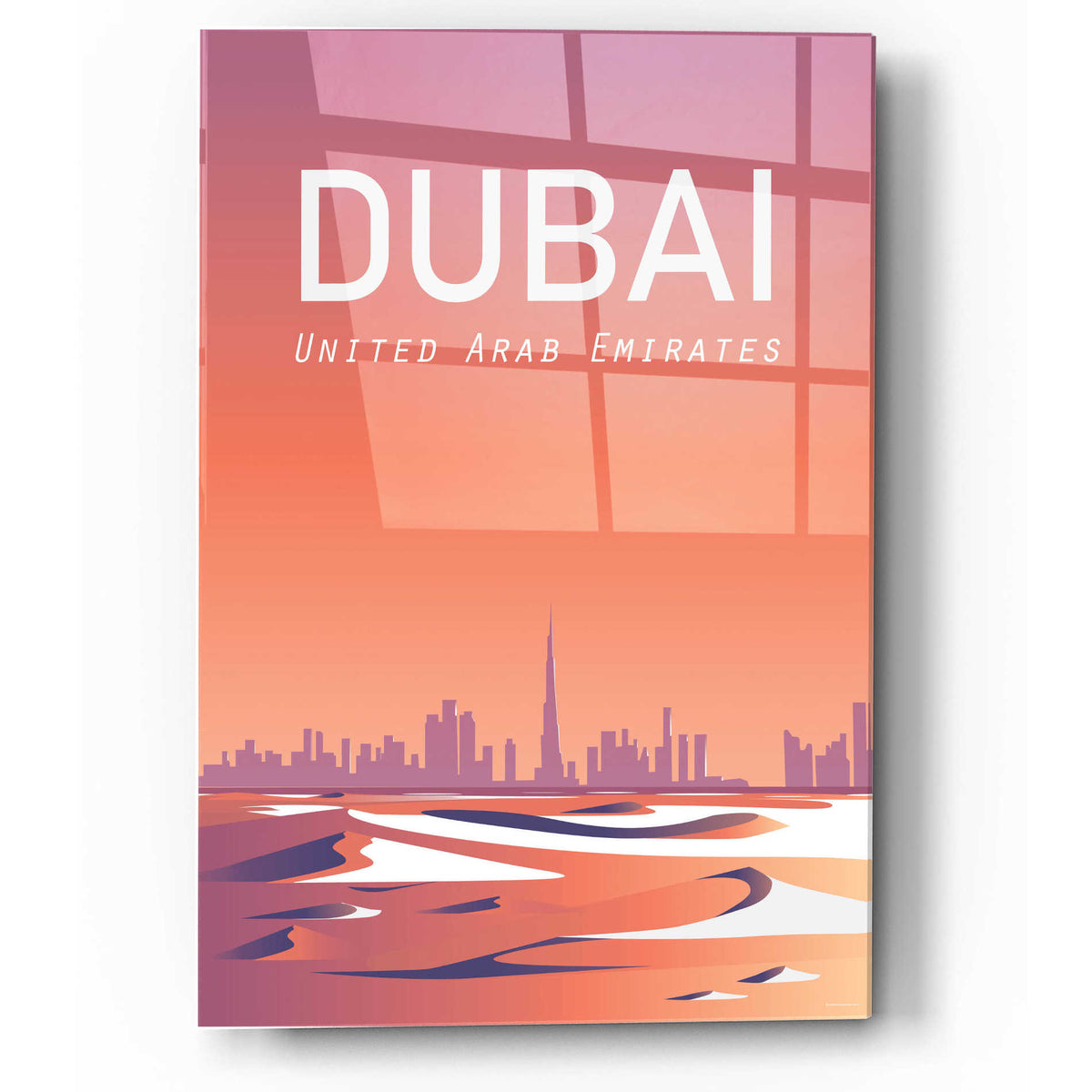 Epic Art 'Dubai' by Arctic Frame Studio, Acrylic Glass Wall Art