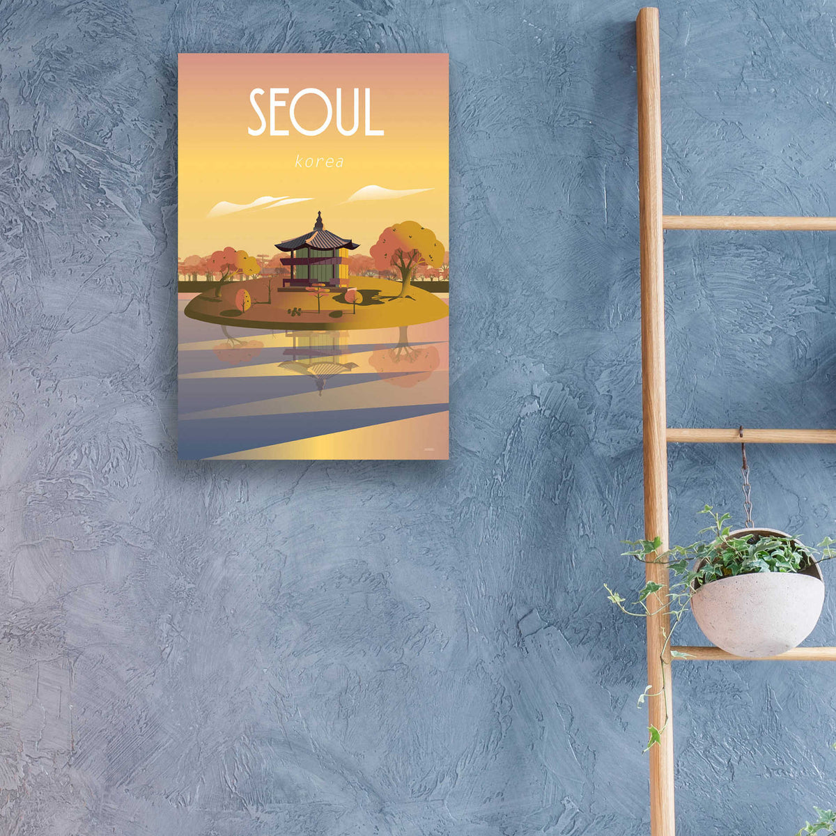 Epic Art 'Seoul' by Arctic Frame Studio, Acrylic Glass Wall Art,16x24