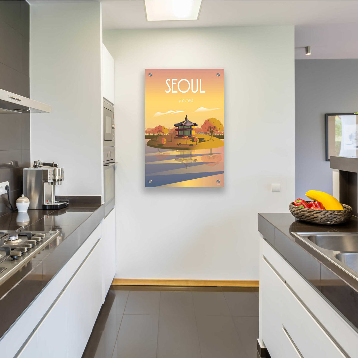 Epic Art 'Seoul' by Arctic Frame Studio, Acrylic Glass Wall Art,24x36