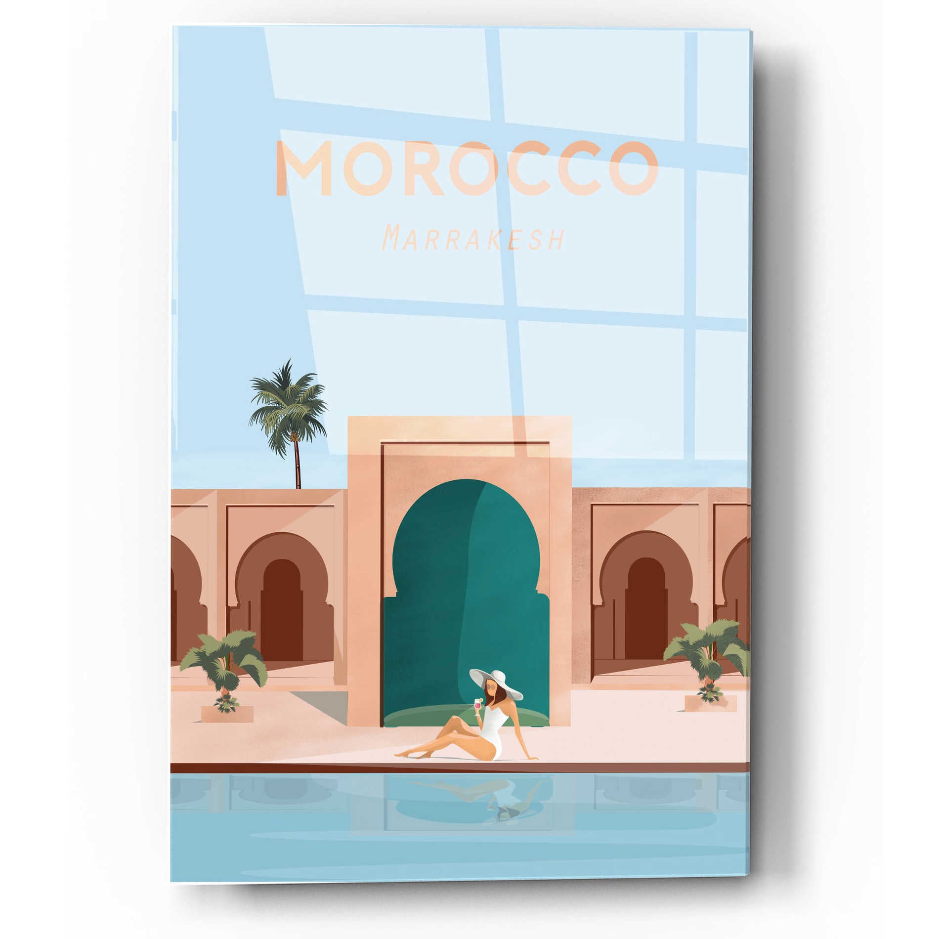Epic Art 'Moroco' by Arctic Frame Studio, Acrylic Glass Wall Art,12x16