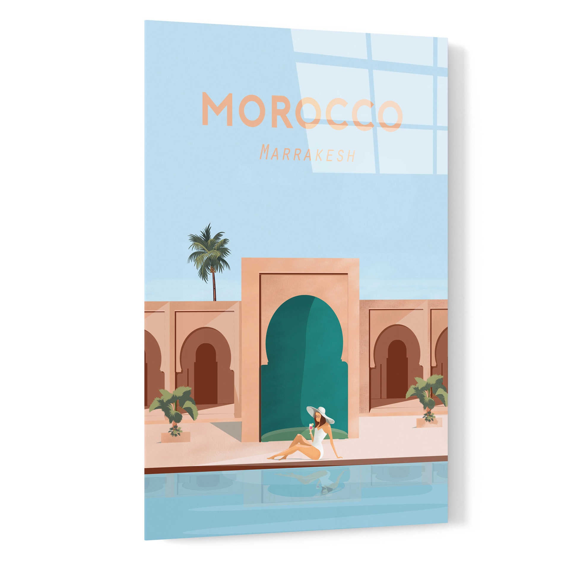 Epic Art 'Moroco' by Arctic Frame Studio, Acrylic Glass Wall Art,16x24