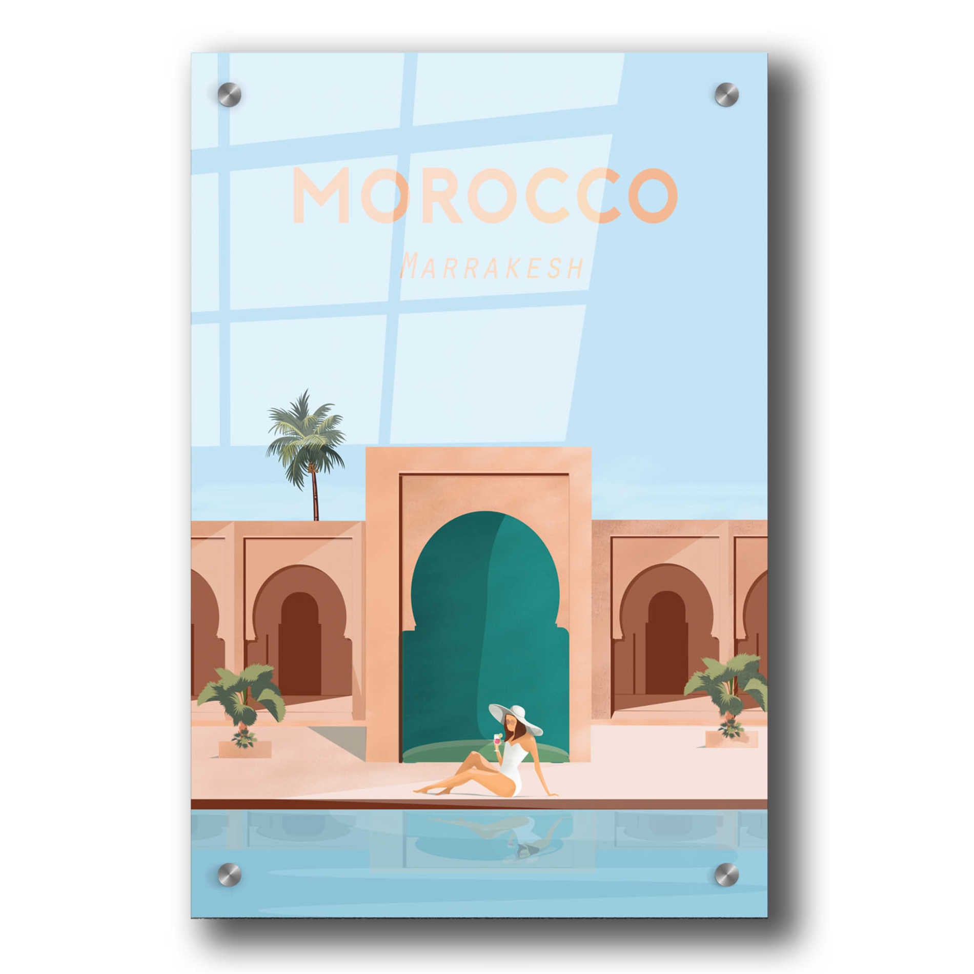 Epic Art 'Moroco' by Arctic Frame Studio, Acrylic Glass Wall Art,24x36