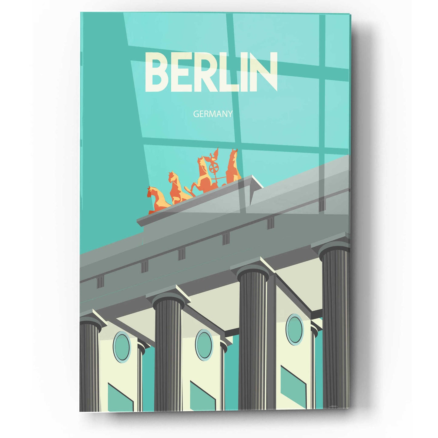 Epic Art 'Berlin' by Arctic Frame Studio, Acrylic Glass Wall Art,12x16
