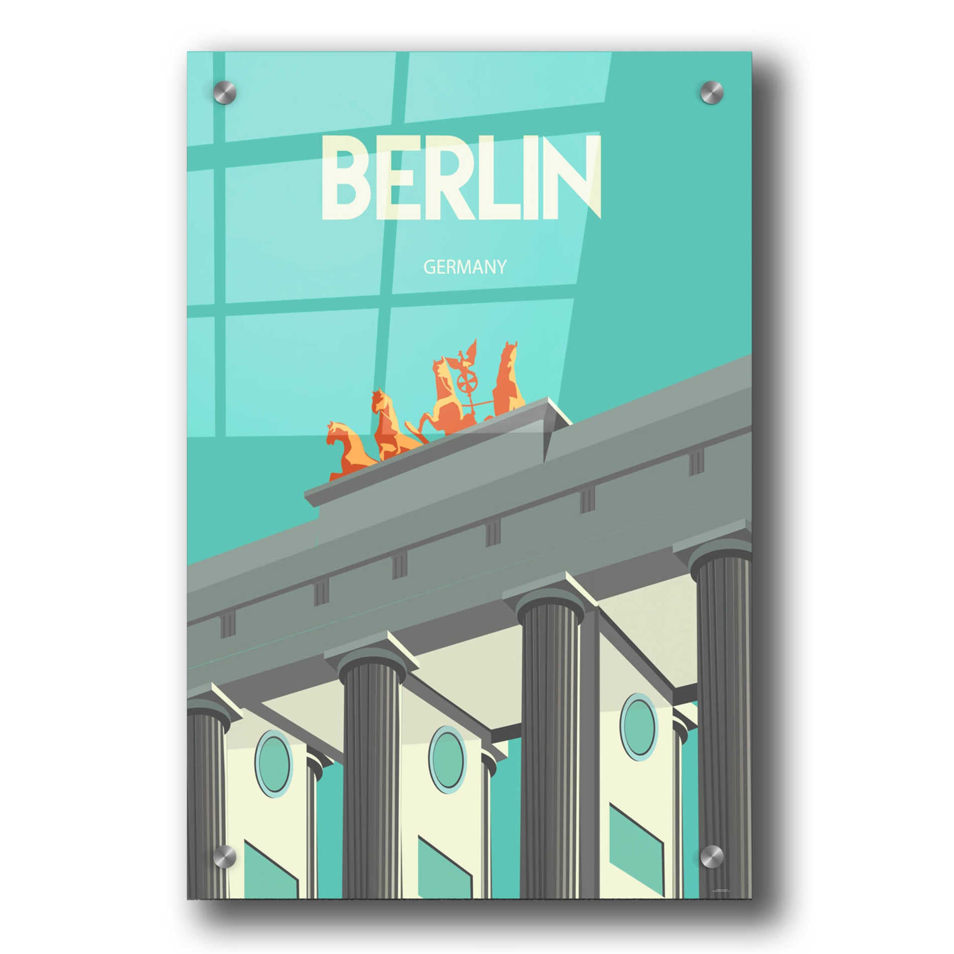 Epic Art 'Berlin' by Arctic Frame Studio, Acrylic Glass Wall Art,24x36
