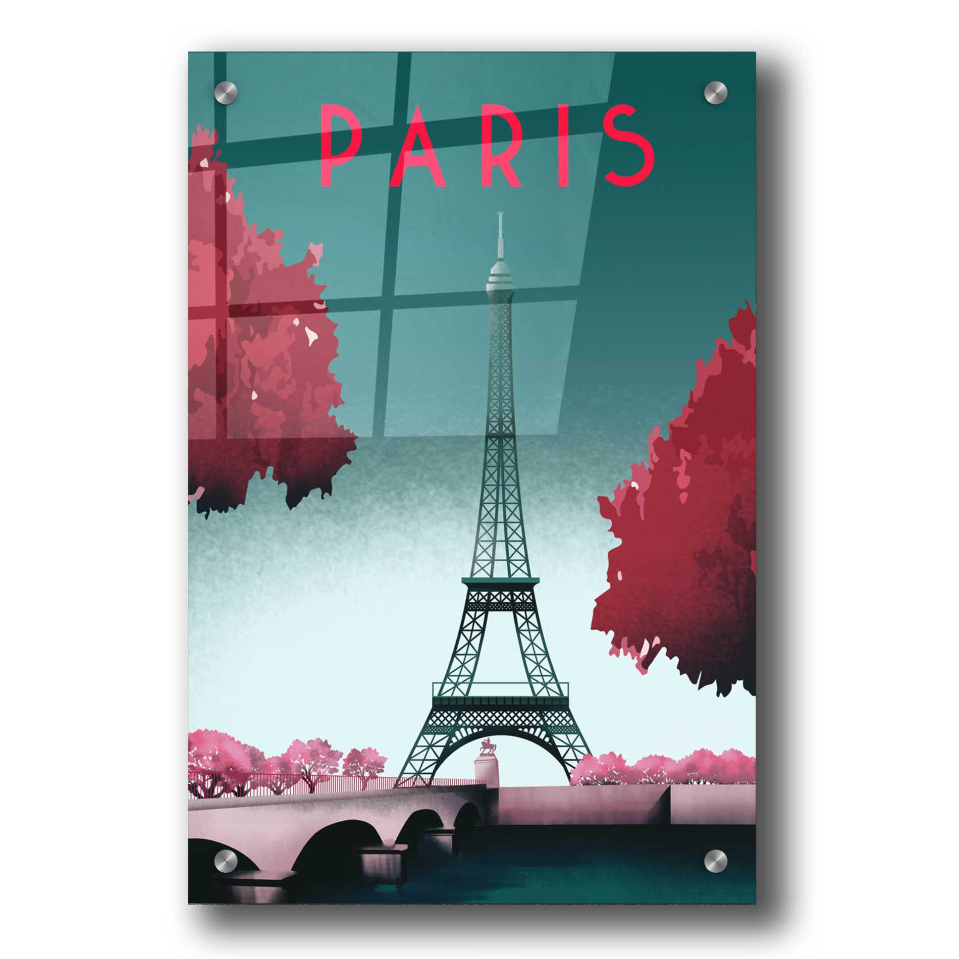 Epic Art 'Paris' by Arctic Frame Studio, Acrylic Glass Wall Art,24x36