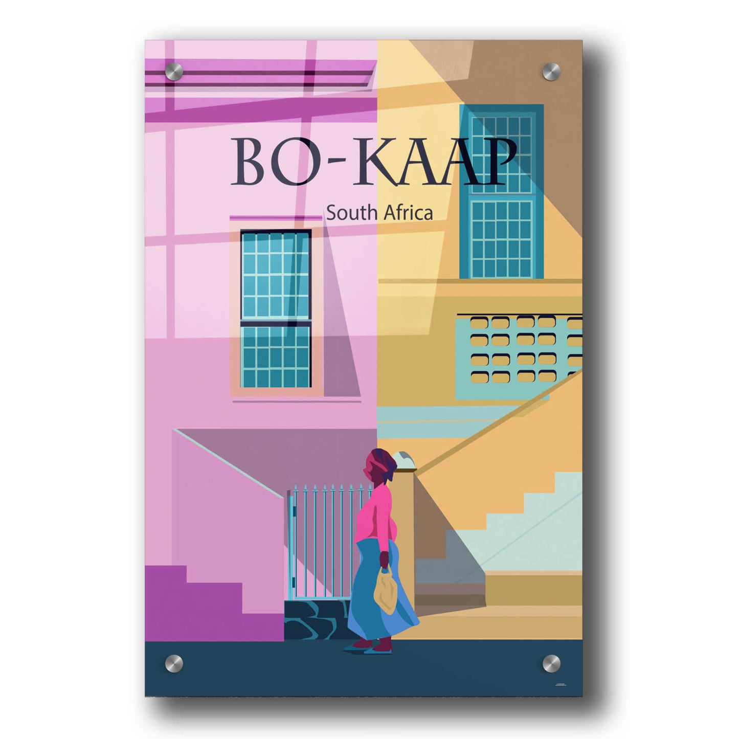 Epic Art 'Bo-Kaap' by Arctic Frame Studio, Acrylic Glass Wall Art,24x36