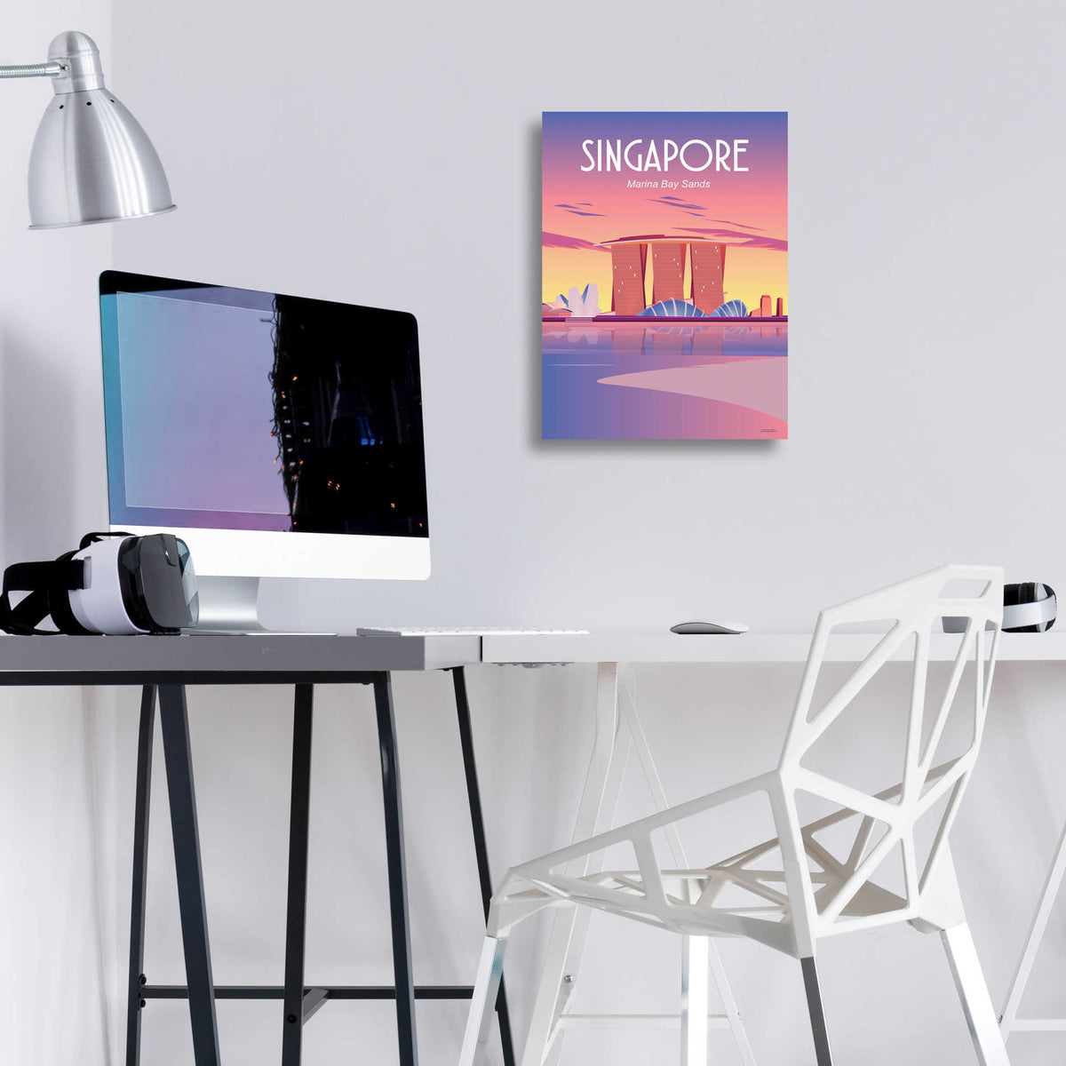 Epic Art 'Singapore' by Arctic Frame Studio, Acrylic Glass Wall Art,12x16