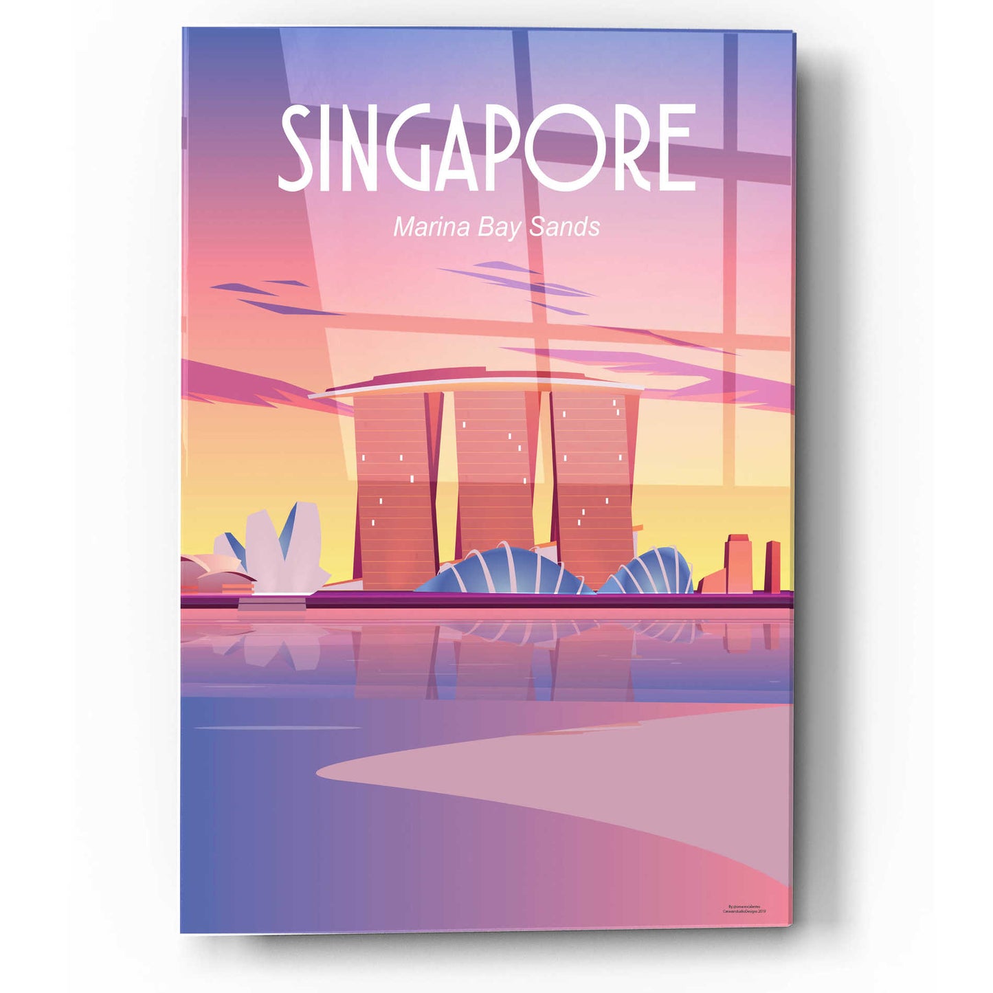 Epic Art 'Singapore' by Arctic Frame Studio, Acrylic Glass Wall Art,12x16