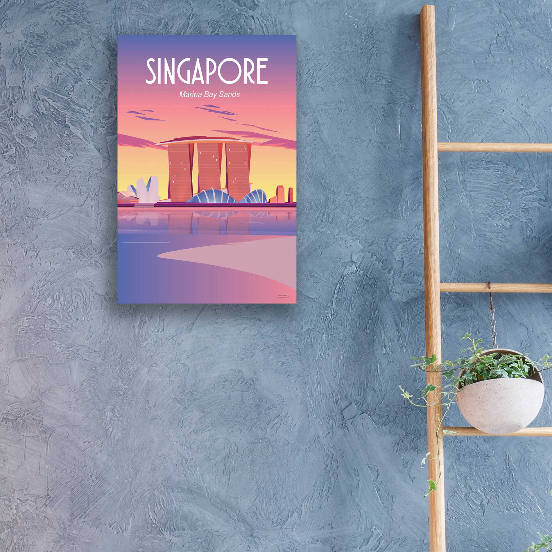 Epic Art 'Singapore' by Arctic Frame Studio, Acrylic Glass Wall Art,16x24