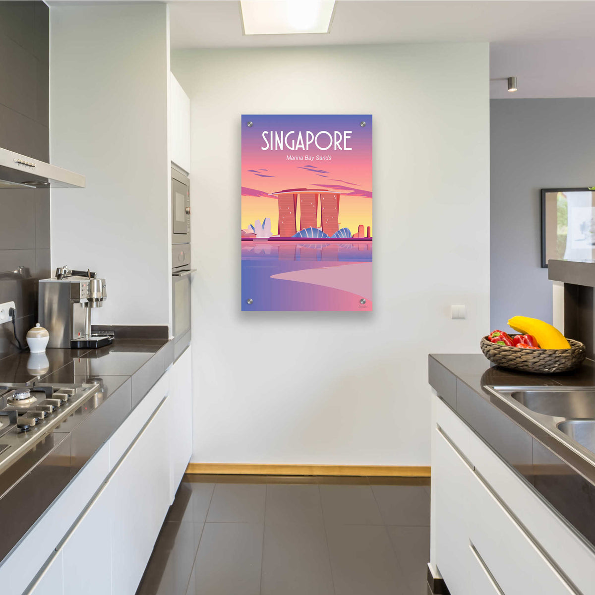 Epic Art 'Singapore' by Arctic Frame Studio, Acrylic Glass Wall Art,24x36