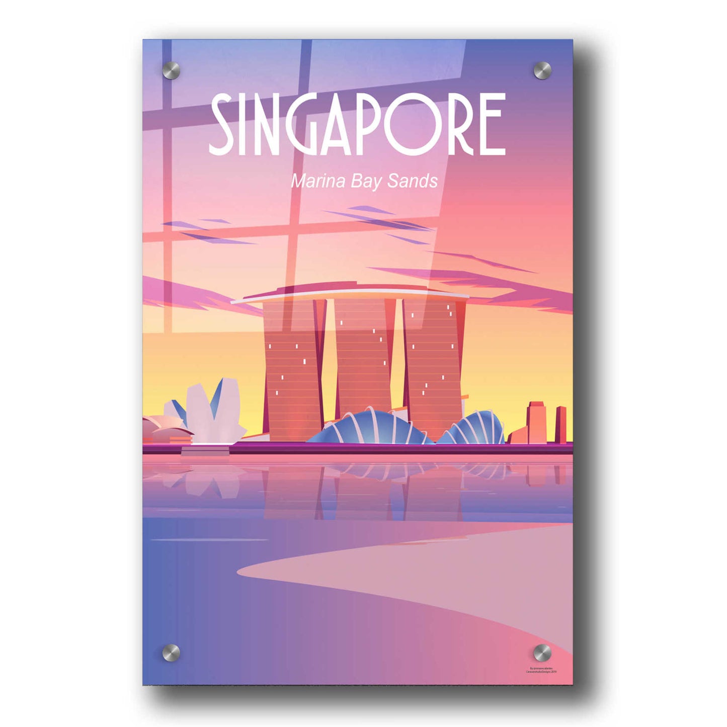 Epic Art 'Singapore' by Arctic Frame Studio, Acrylic Glass Wall Art,24x36