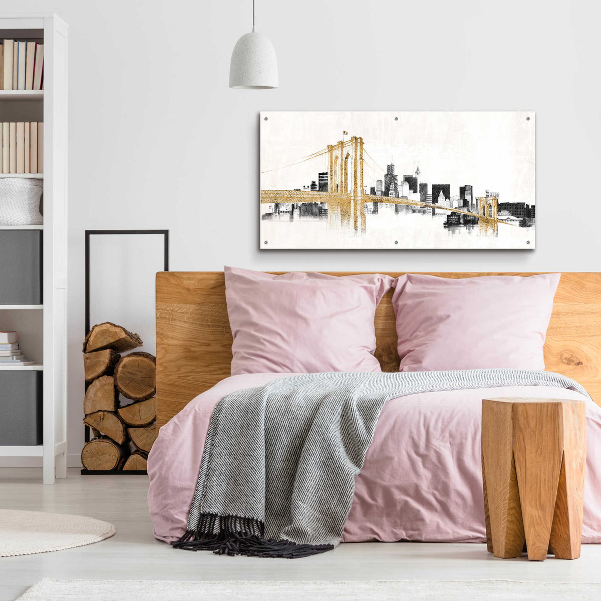 Epic Art 'Skyline Crossings' by Avery Tillmon,  Acrylic Glass Wall Art,48x24
