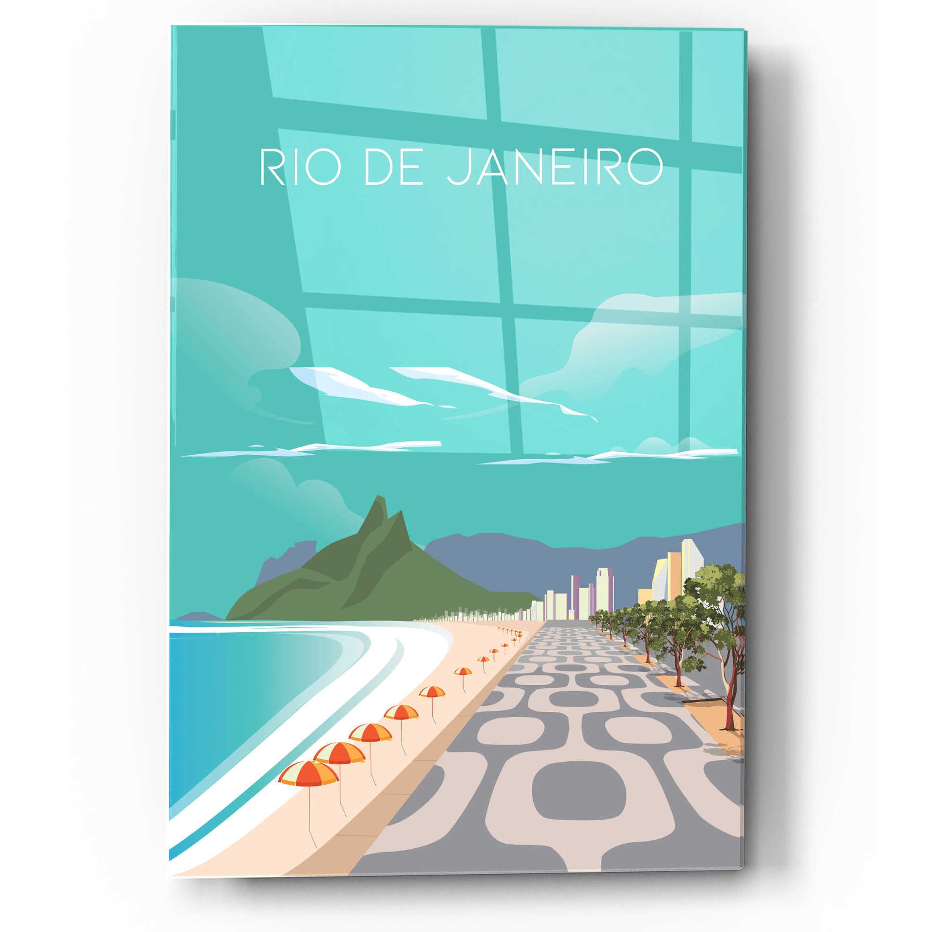 Epic Art 'Rio' by Arctic Frame Studio, Acrylic Glass Wall Art,12x16