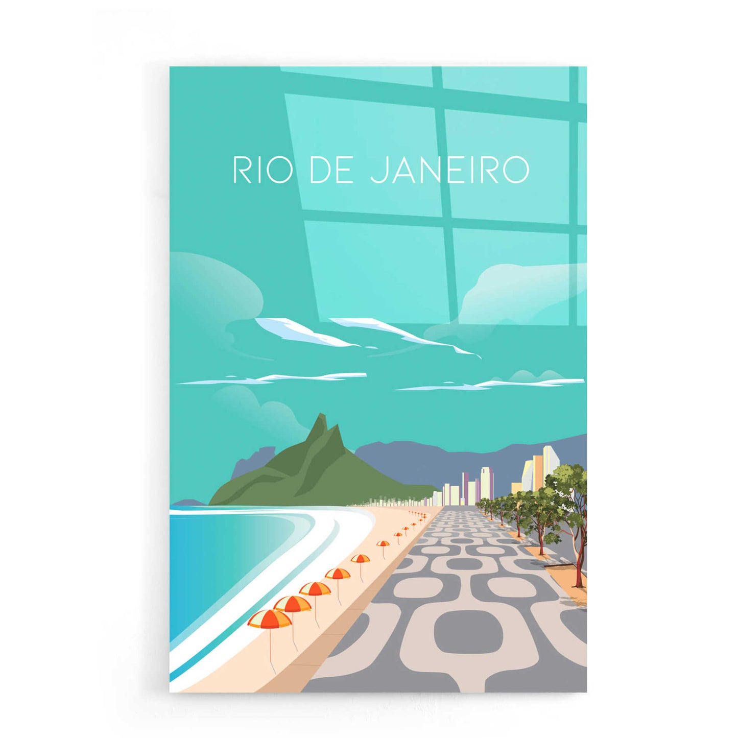Epic Art 'Rio' by Arctic Frame Studio, Acrylic Glass Wall Art,16x24