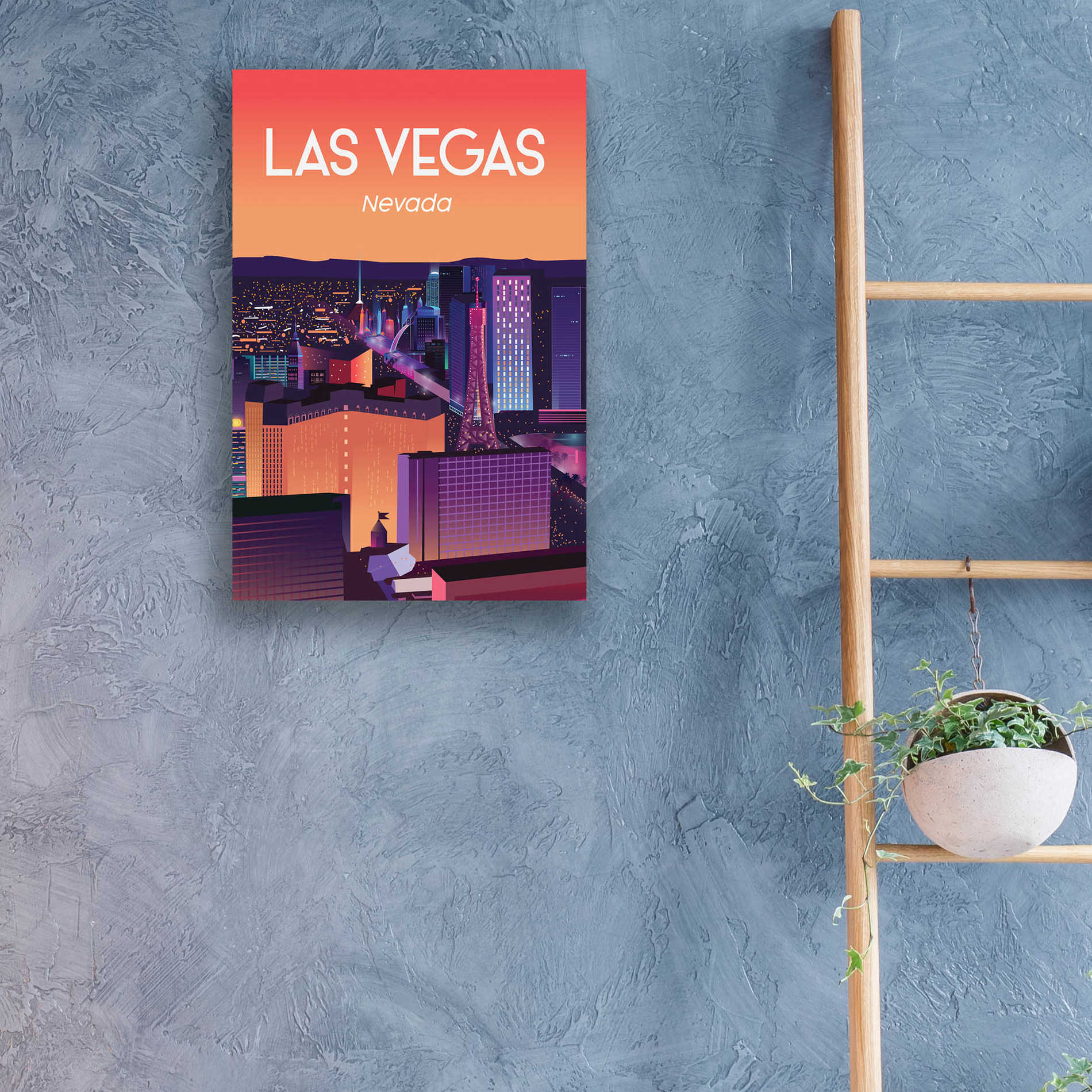 Epic Art 'Las Vegas' by Arctic Frame Studio, Acrylic Glass Wall Art,16x24