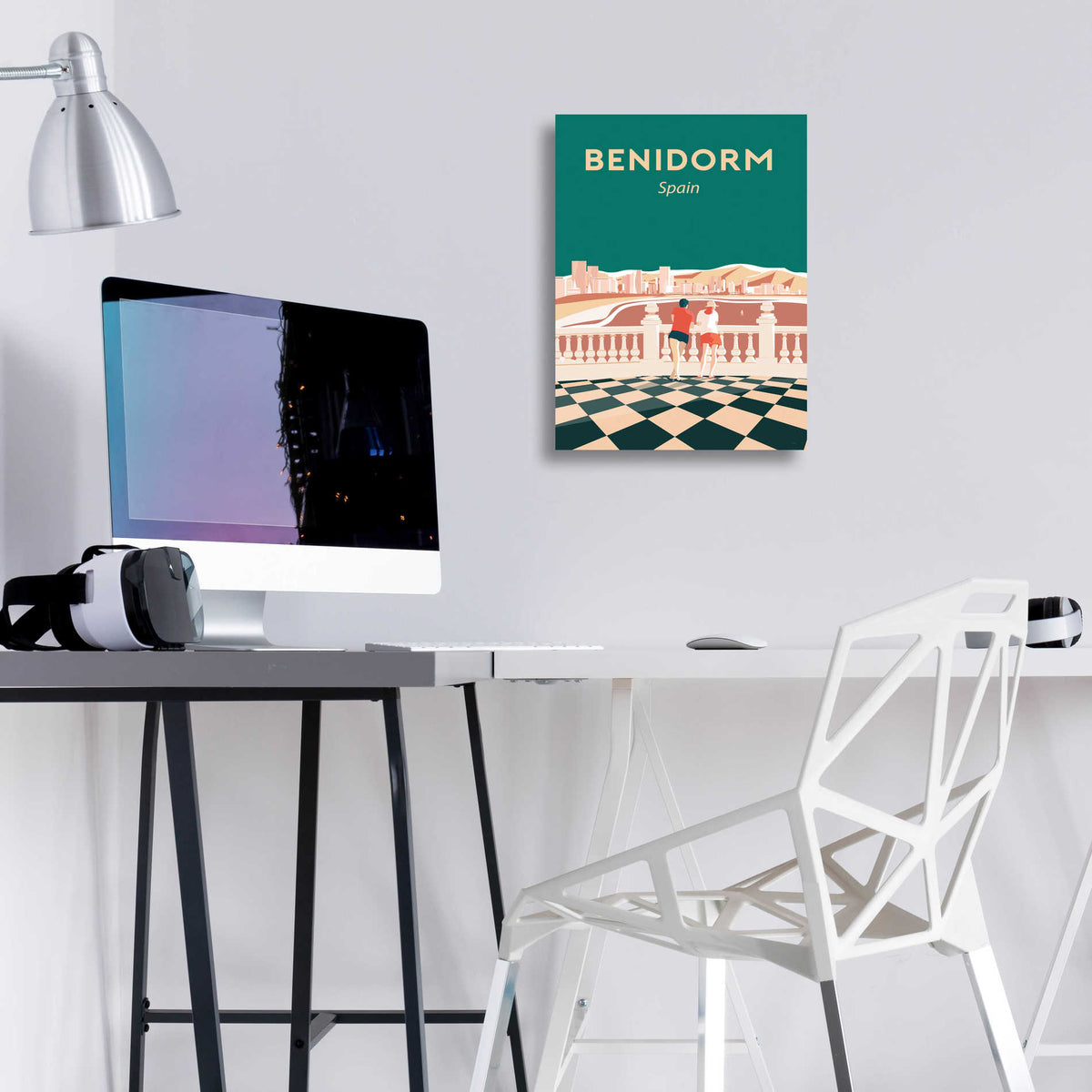 Epic Art 'Benidorm' by Arctic Frame Studio, Acrylic Glass Wall Art,12x16
