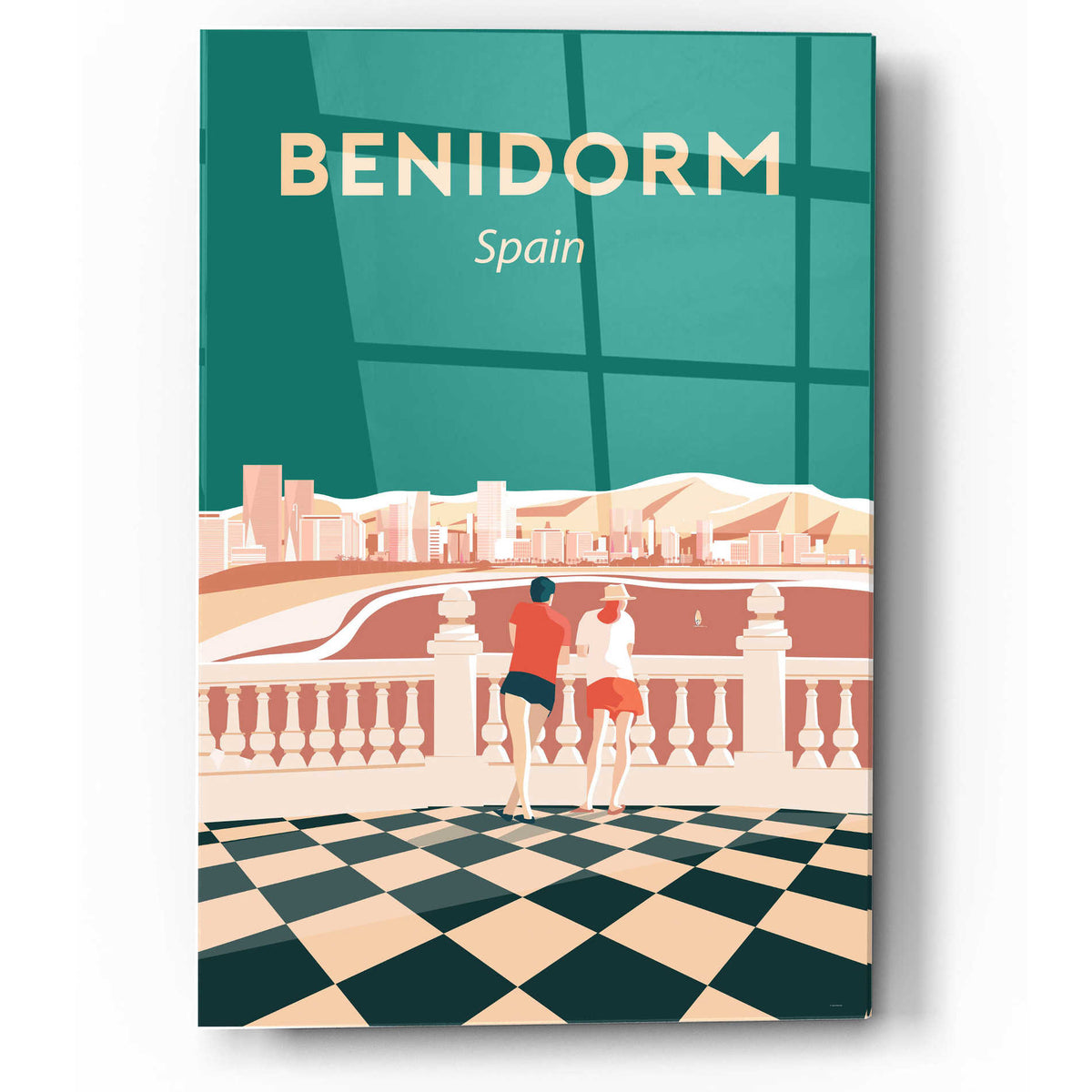Epic Art 'Benidorm' by Arctic Frame Studio, Acrylic Glass Wall Art