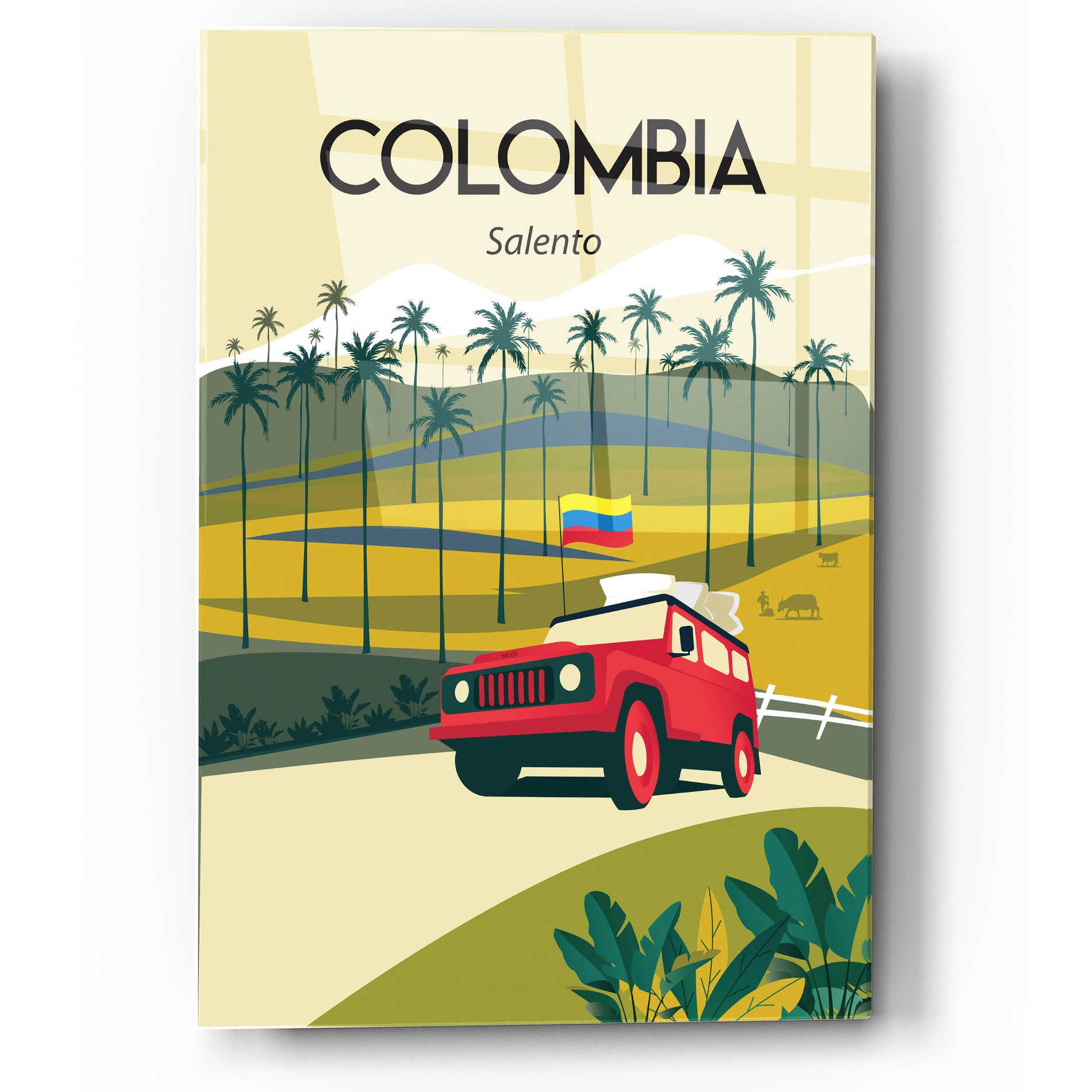 Epic Art 'Colombia' by Arctic Frame Studio, Acrylic Glass Wall Art,12x16