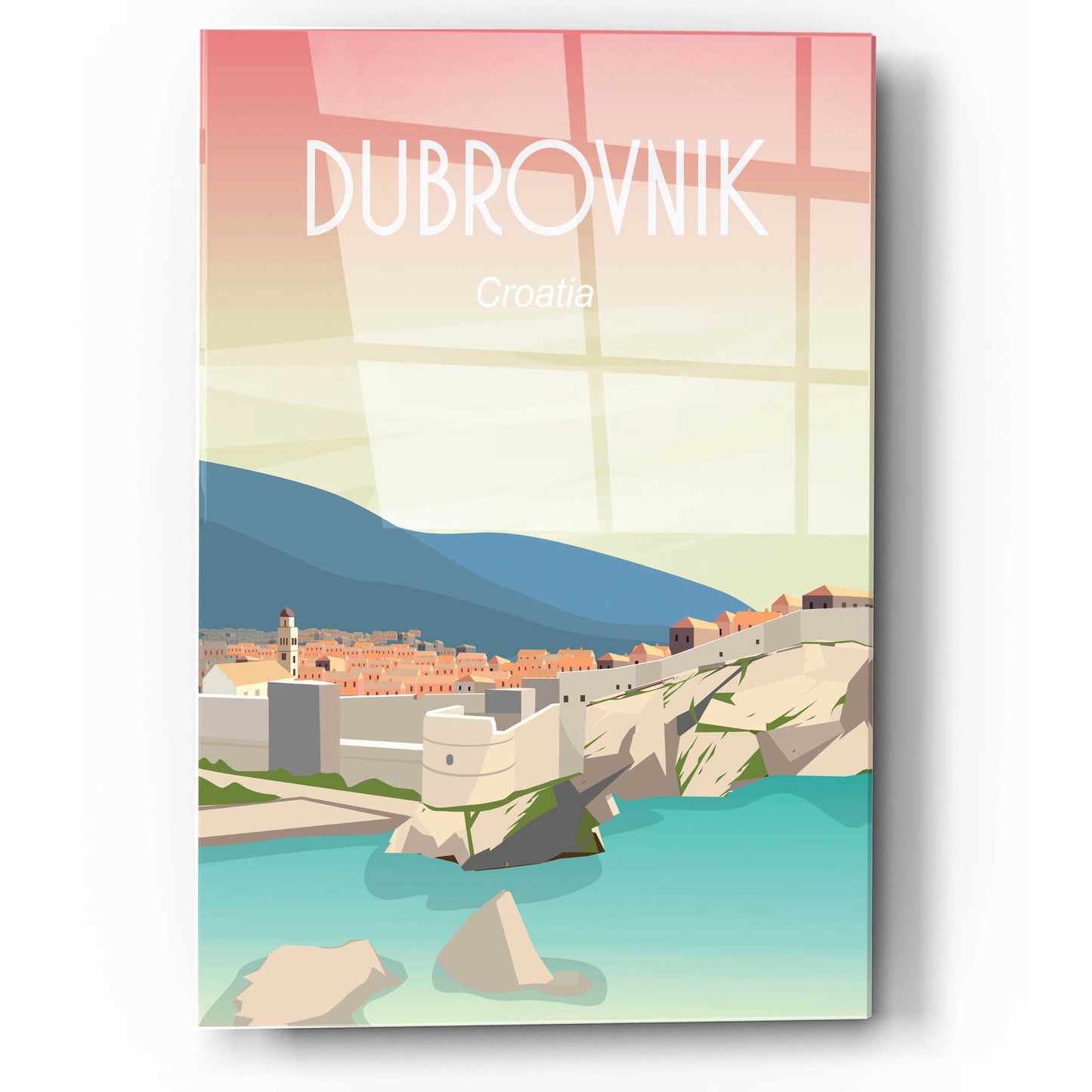 Epic Art 'Dubrovnik' by Arctic Frame Studio, Acrylic Glass Wall Art,12x16