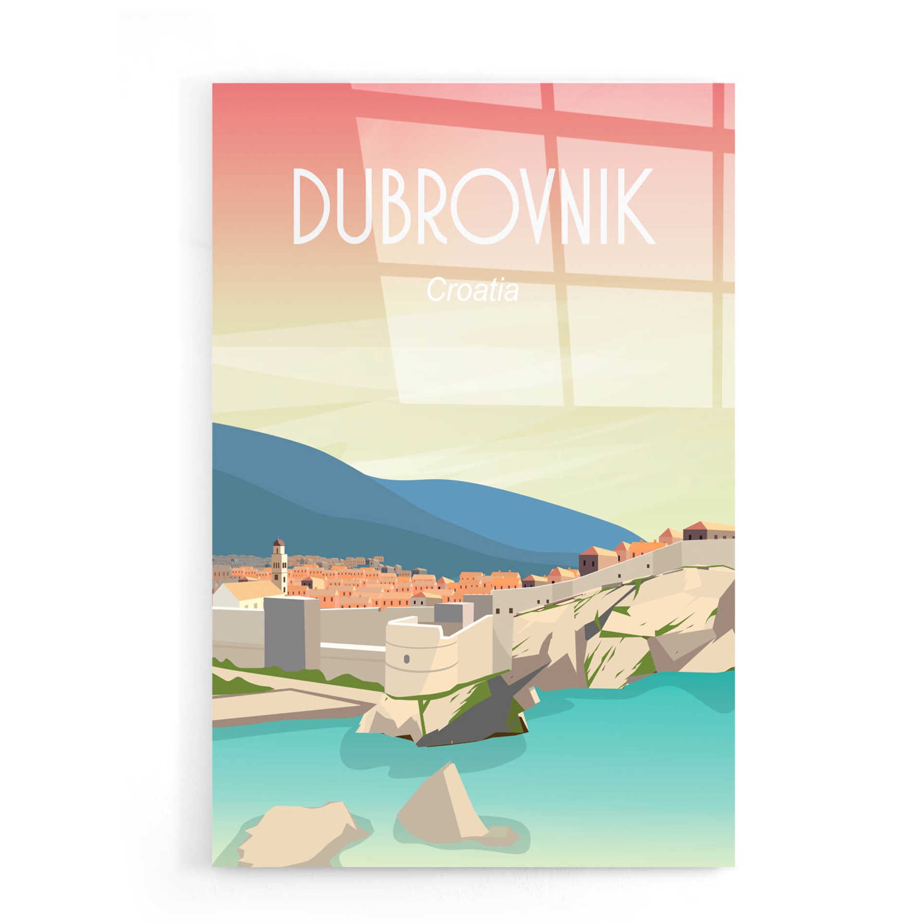 Epic Art 'Dubrovnik' by Arctic Frame Studio, Acrylic Glass Wall Art,16x24