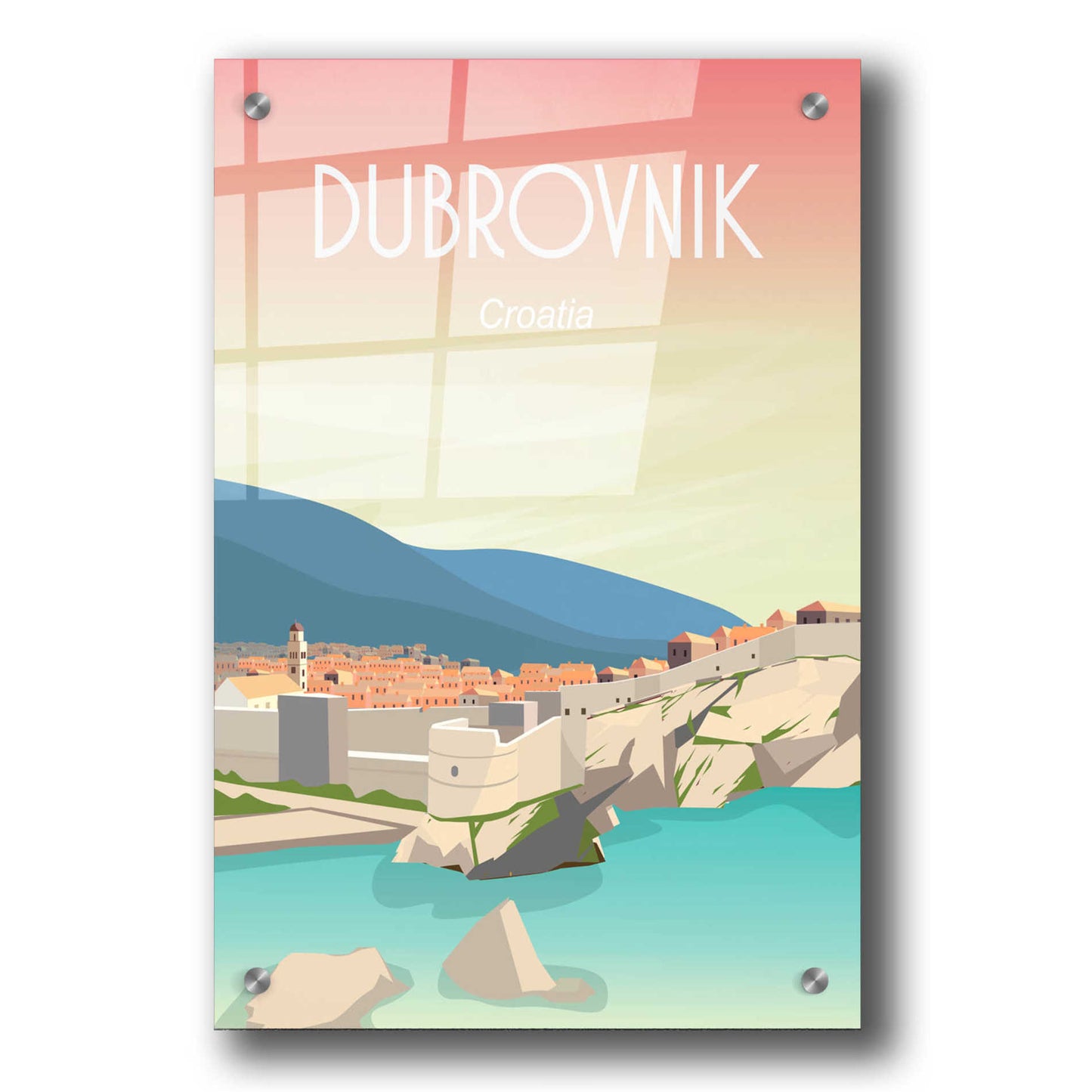 Epic Art 'Dubrovnik' by Arctic Frame Studio, Acrylic Glass Wall Art,24x36