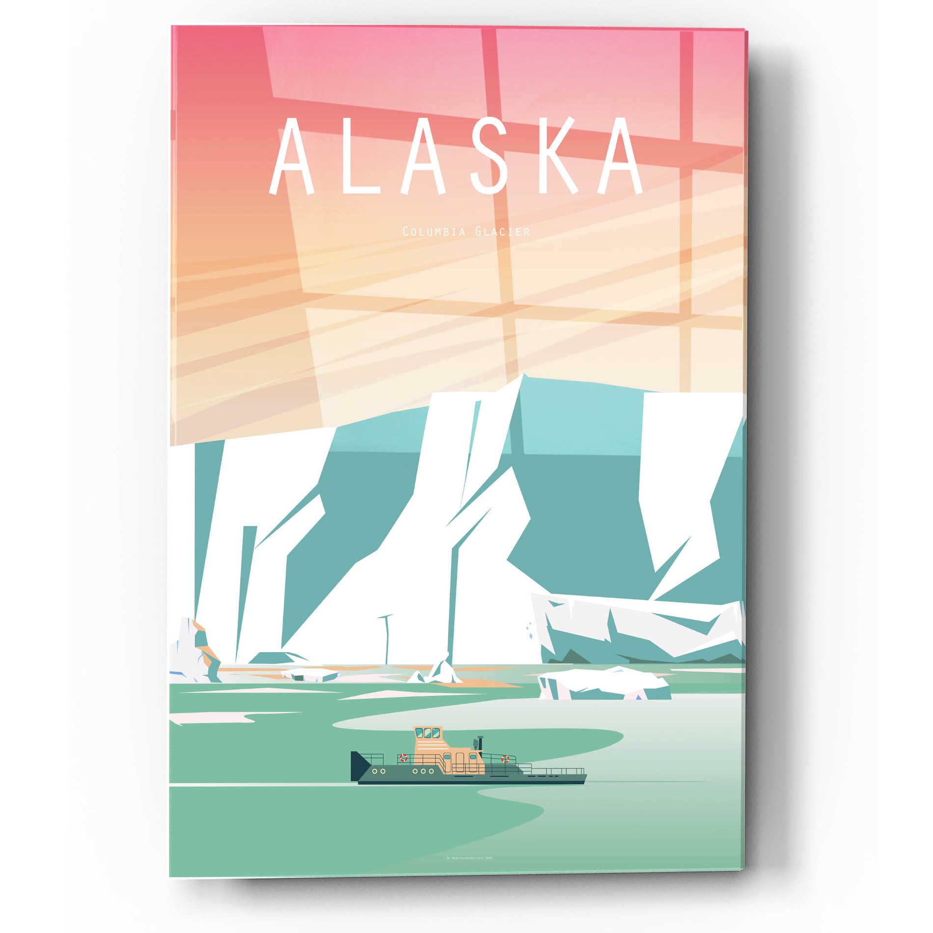 Epic Art 'Alaska' by Arctic Frame Studio, Acrylic Glass Wall Art,12x16