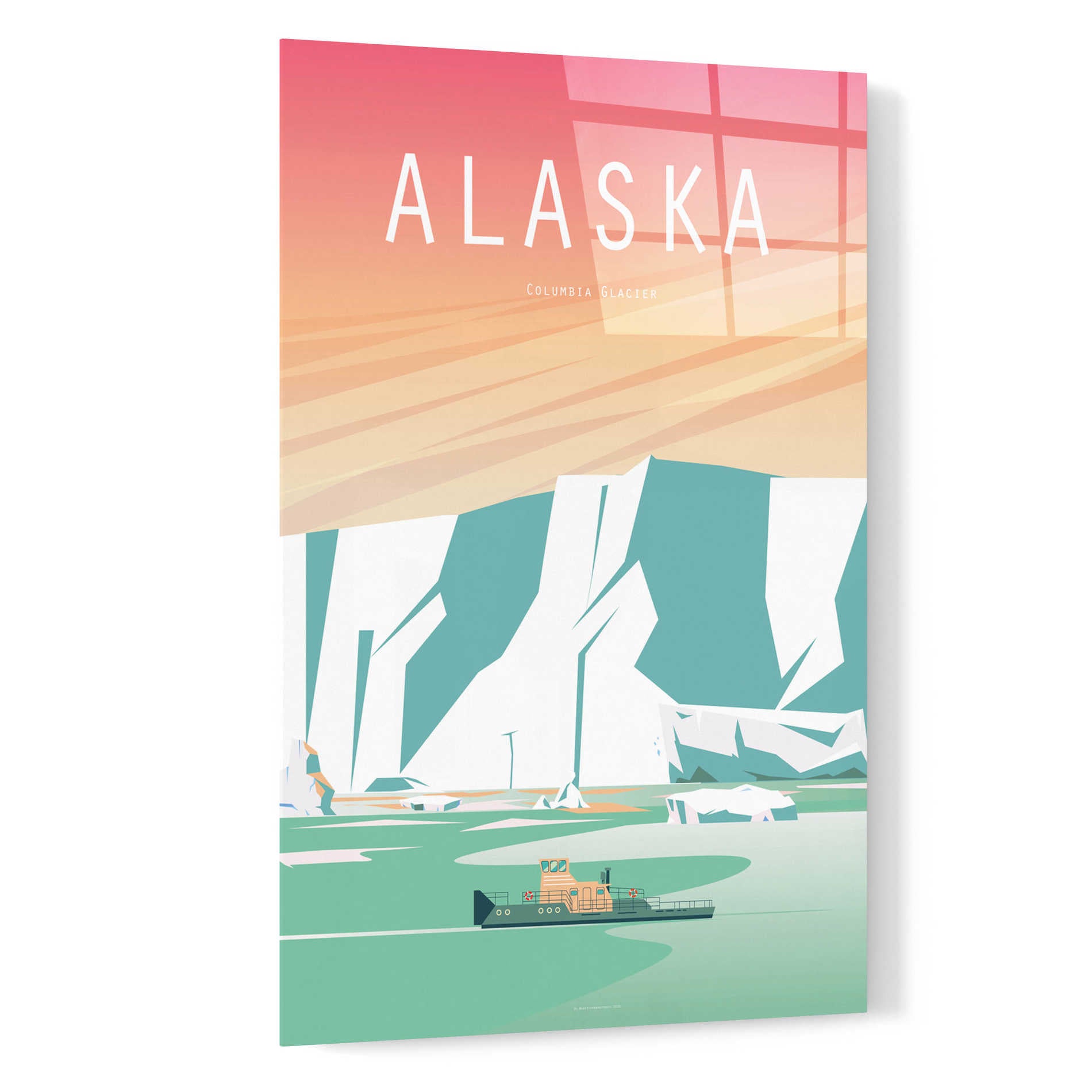 Epic Art 'Alaska' by Arctic Frame Studio, Acrylic Glass Wall Art,16x24