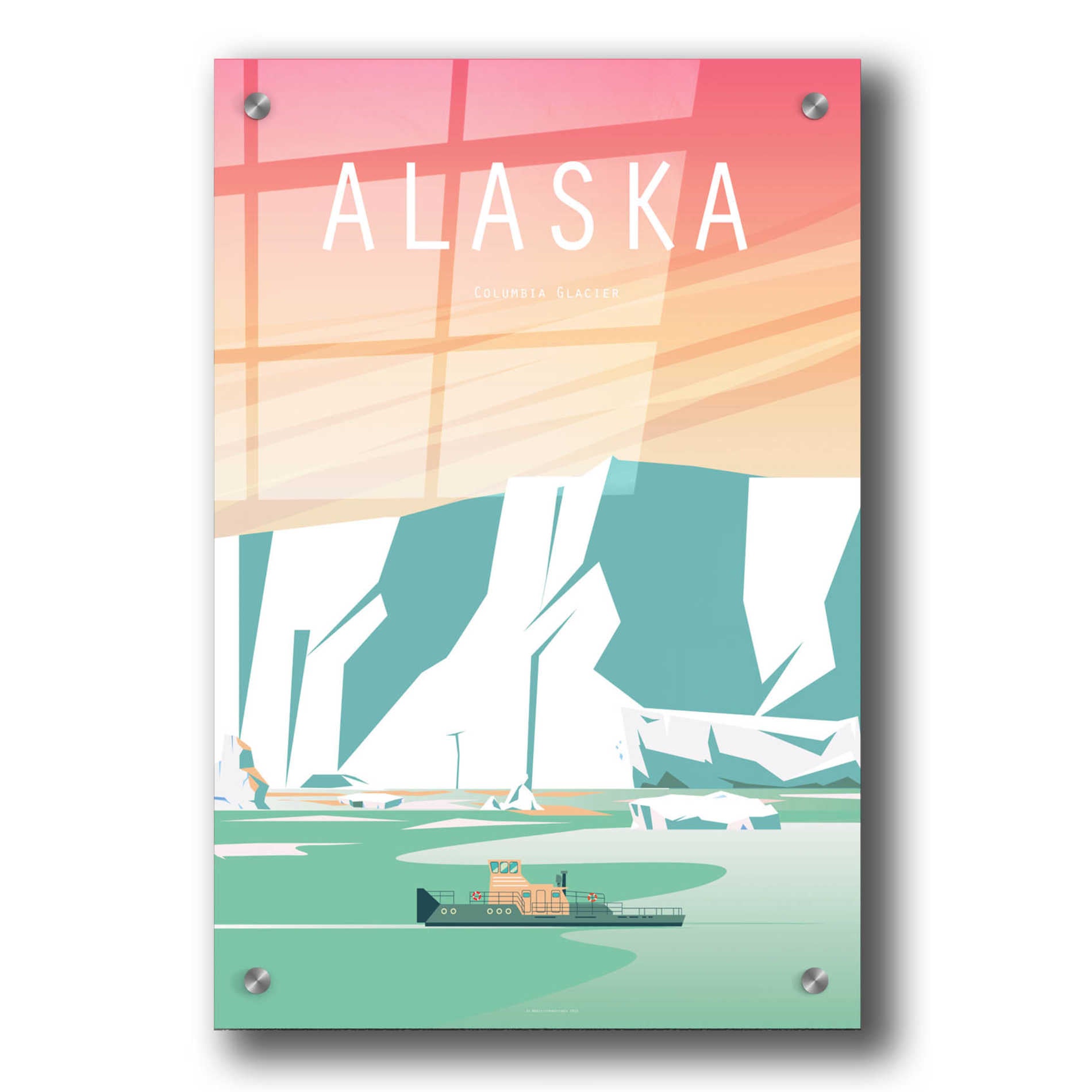 Epic Art 'Alaska' by Arctic Frame Studio, Acrylic Glass Wall Art,24x36