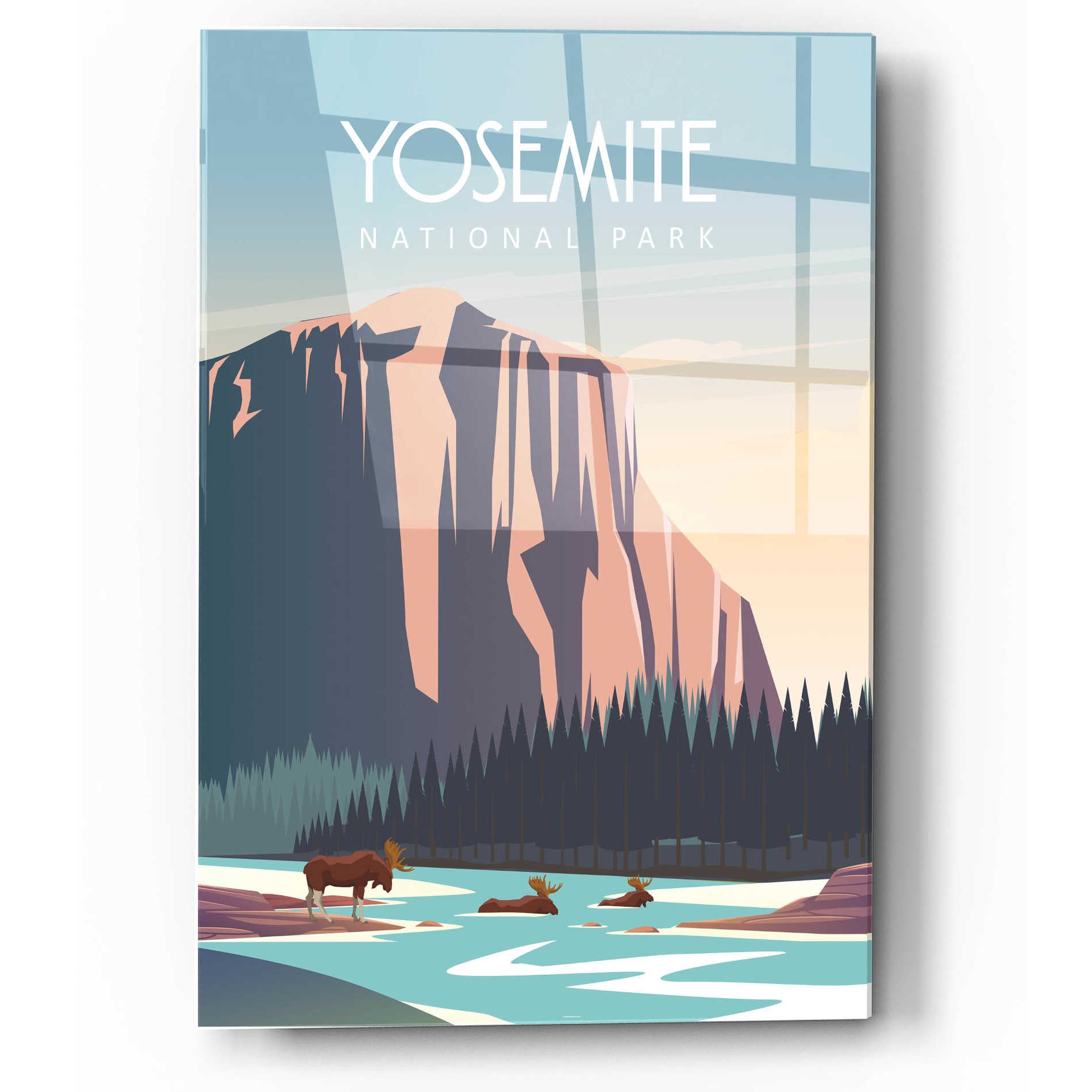 Epic Art 'Yosemite National Park' by Arctic Frame Studio, Acrylic Glass Wall Art,12x16