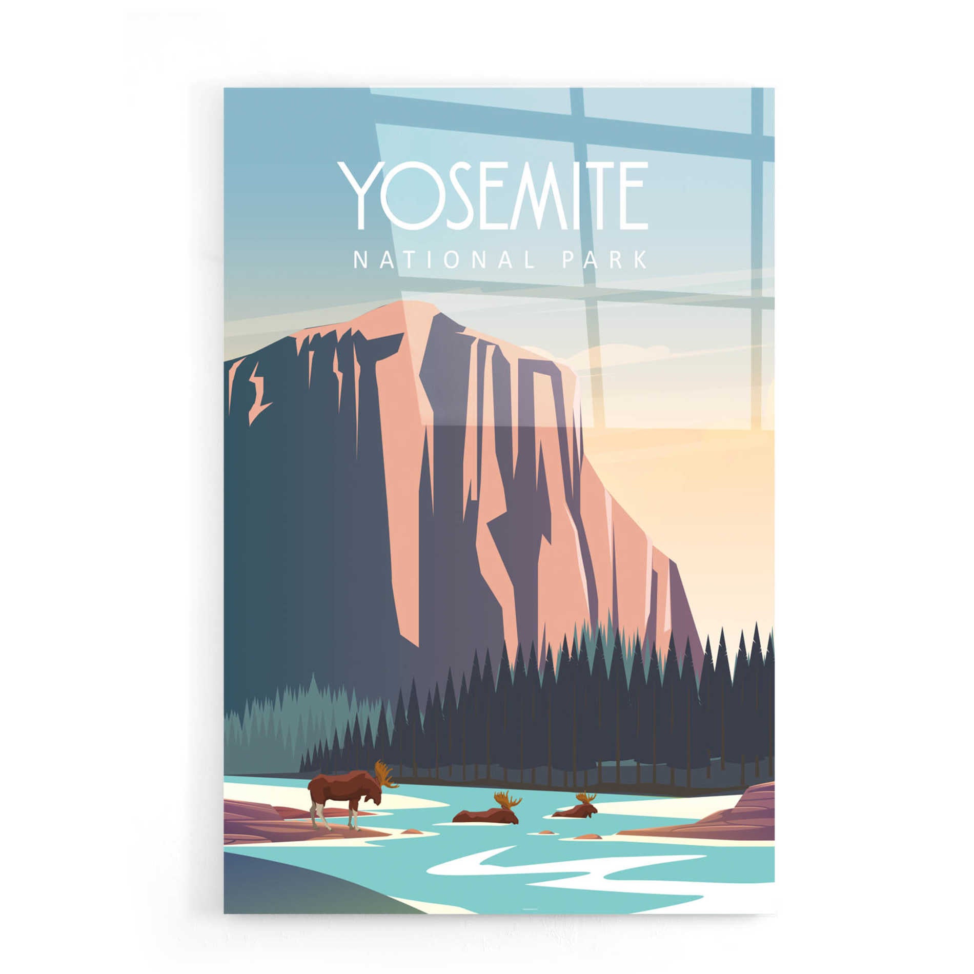 Epic Art 'Yosemite National Park' by Arctic Frame Studio, Acrylic Glass Wall Art,16x24
