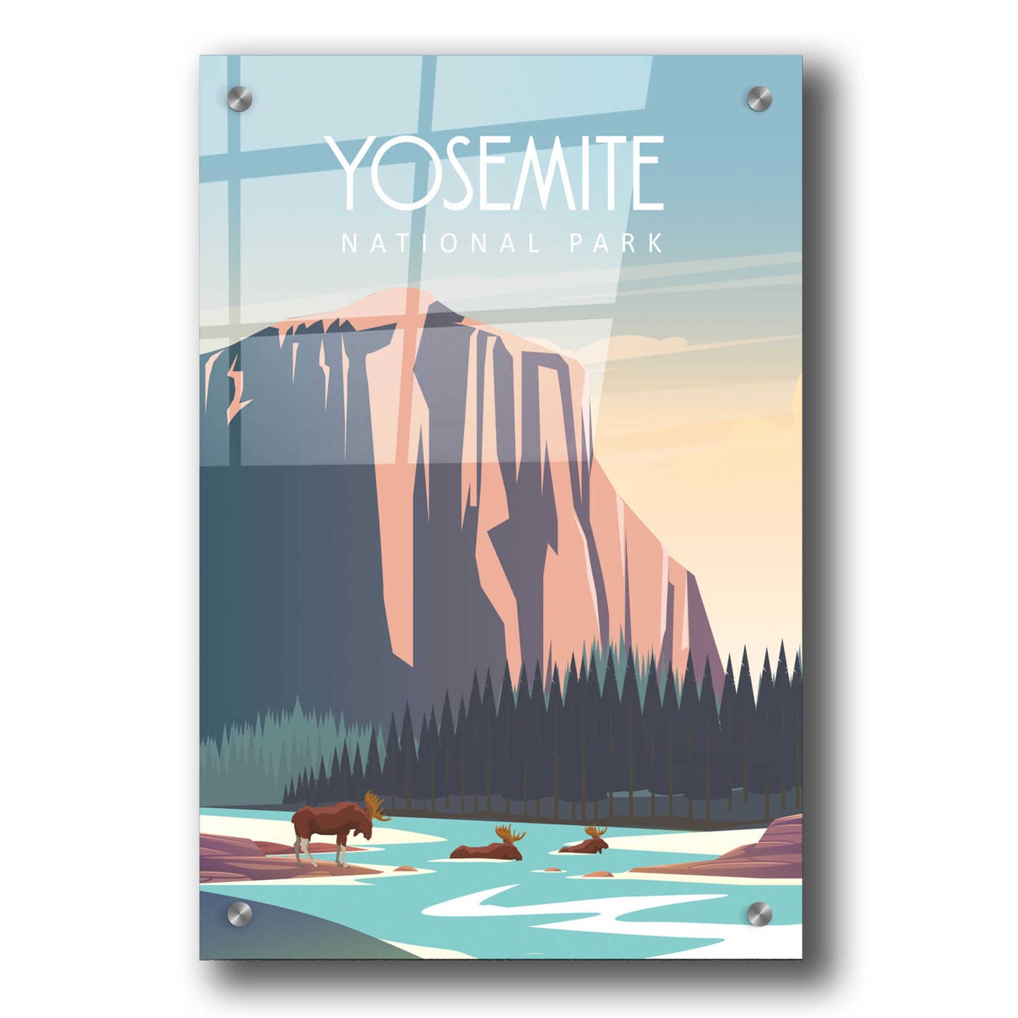 Epic Art 'Yosemite National Park' by Arctic Frame Studio, Acrylic Glass Wall Art,24x36