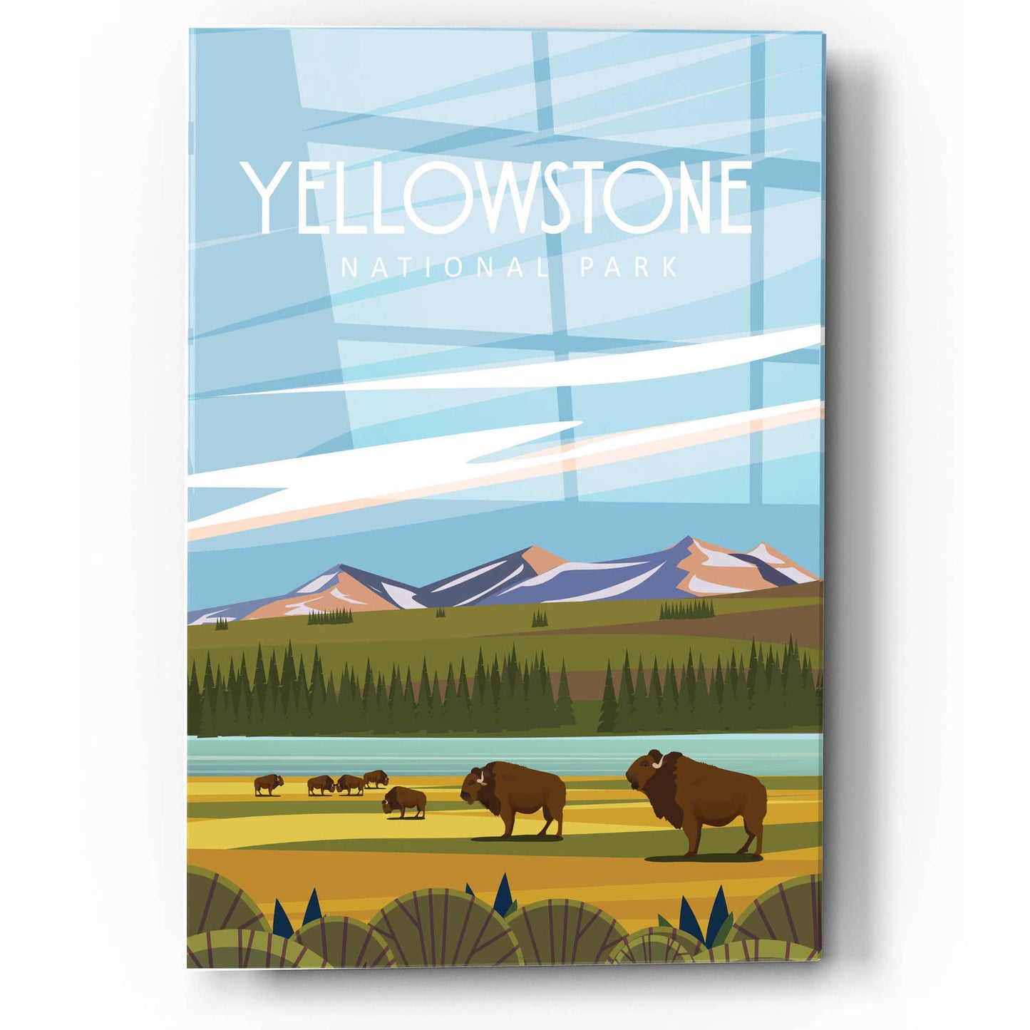 Epic Art 'Yellowstone National Park' by Arctic Frame Studio, Acrylic Glass Wall Art,12x16