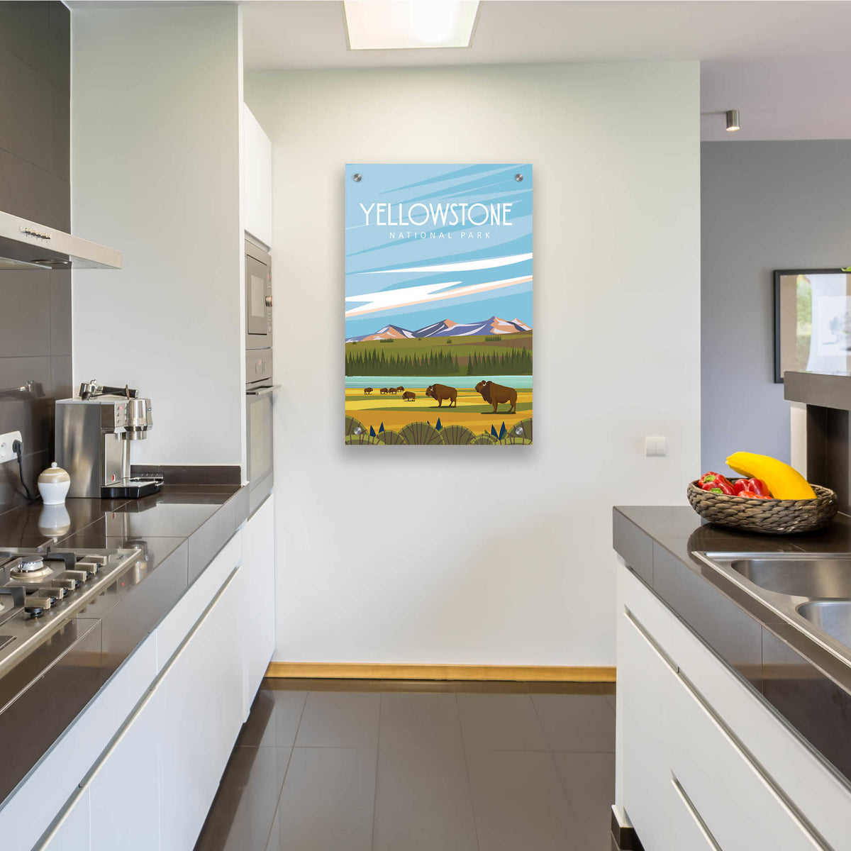 Epic Art 'Yellowstone National Park' by Arctic Frame Studio, Acrylic Glass Wall Art,24x36