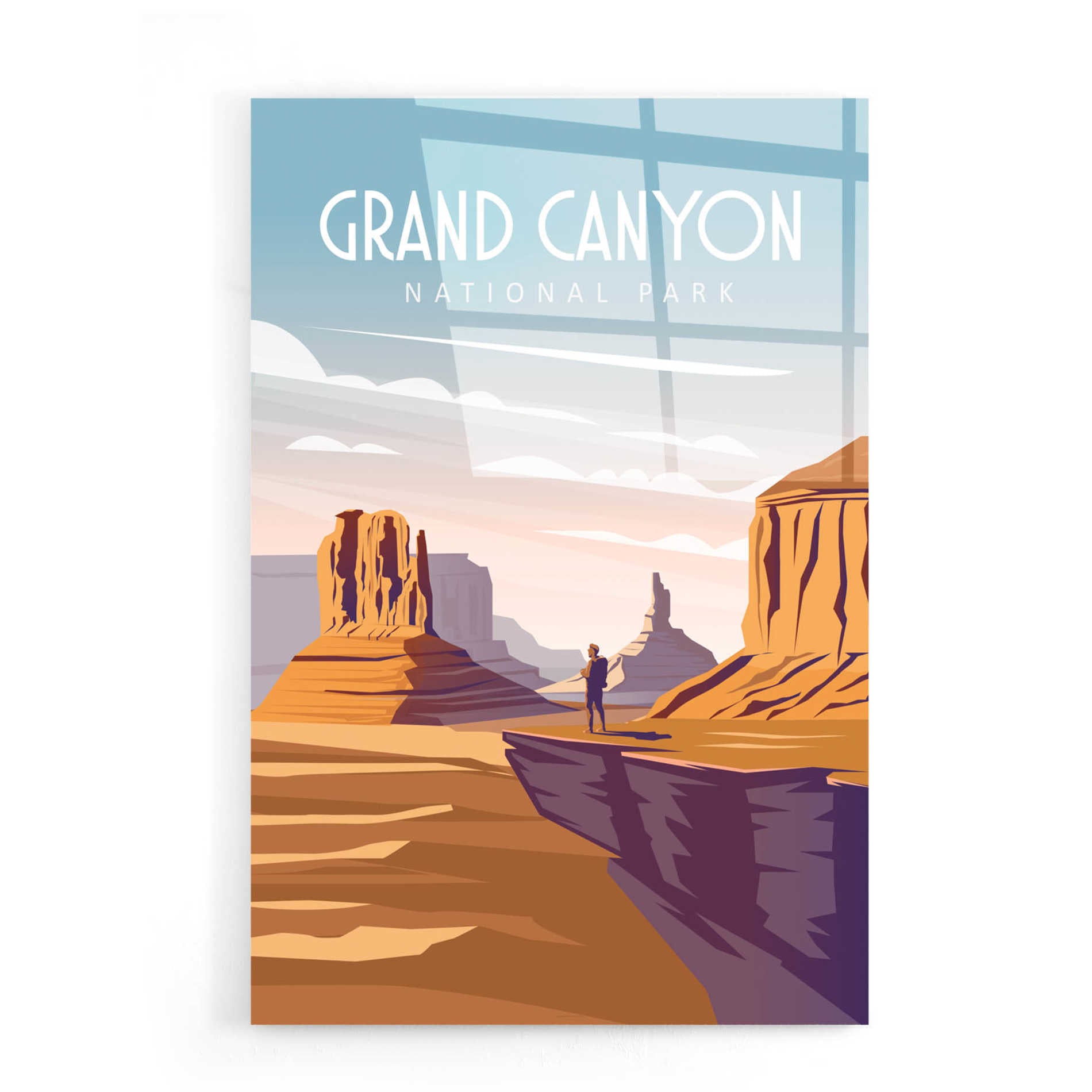 Epic Art 'Grand Canyon National Park' by Arctic Frame Studio, Acrylic Glass Wall Art,16x24