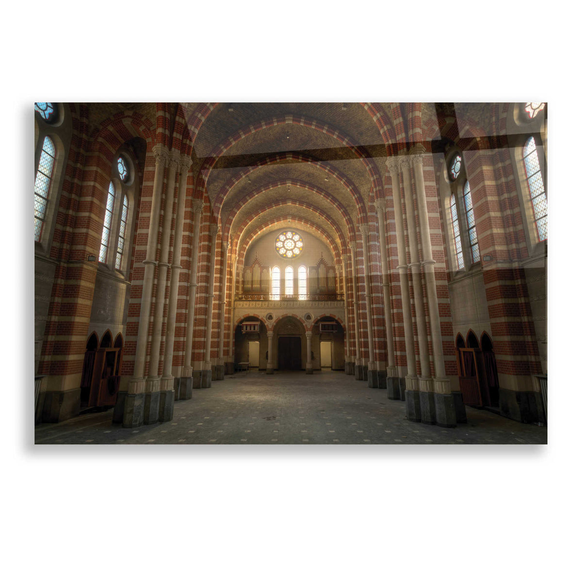 Epic Art 'Sunrise in Church' by Roman Robroek, Acrylic Glass Wall Art