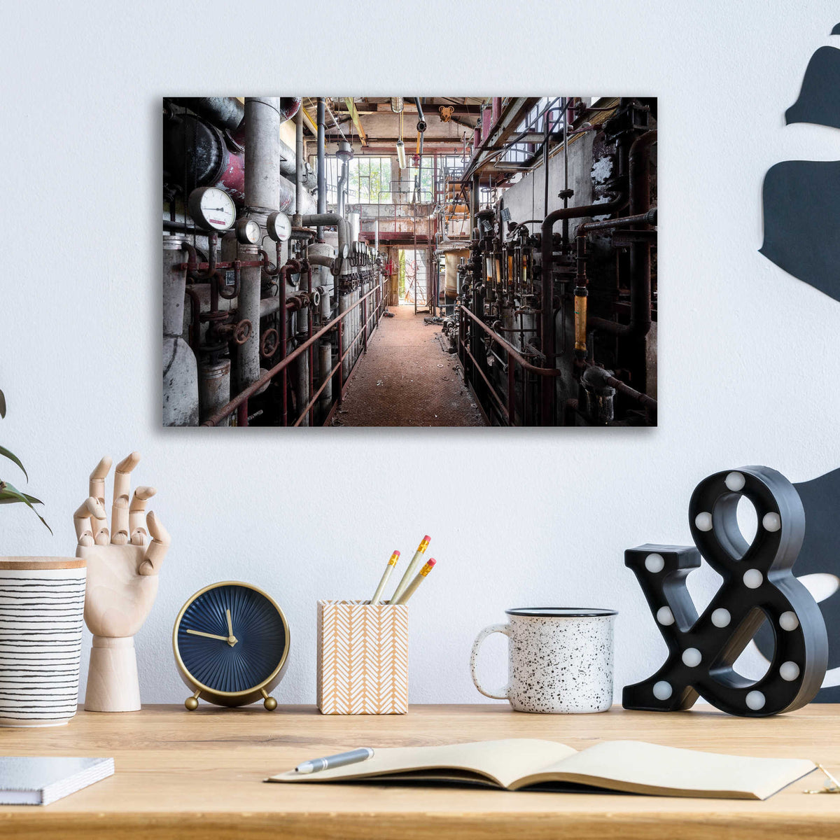 Epic Art 'Abandoned Industry' by Roman Robroek, Acrylic Glass Wall Art,16x12